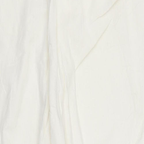 Papaya Womens White   Capri Trousers Size 16 L25 in