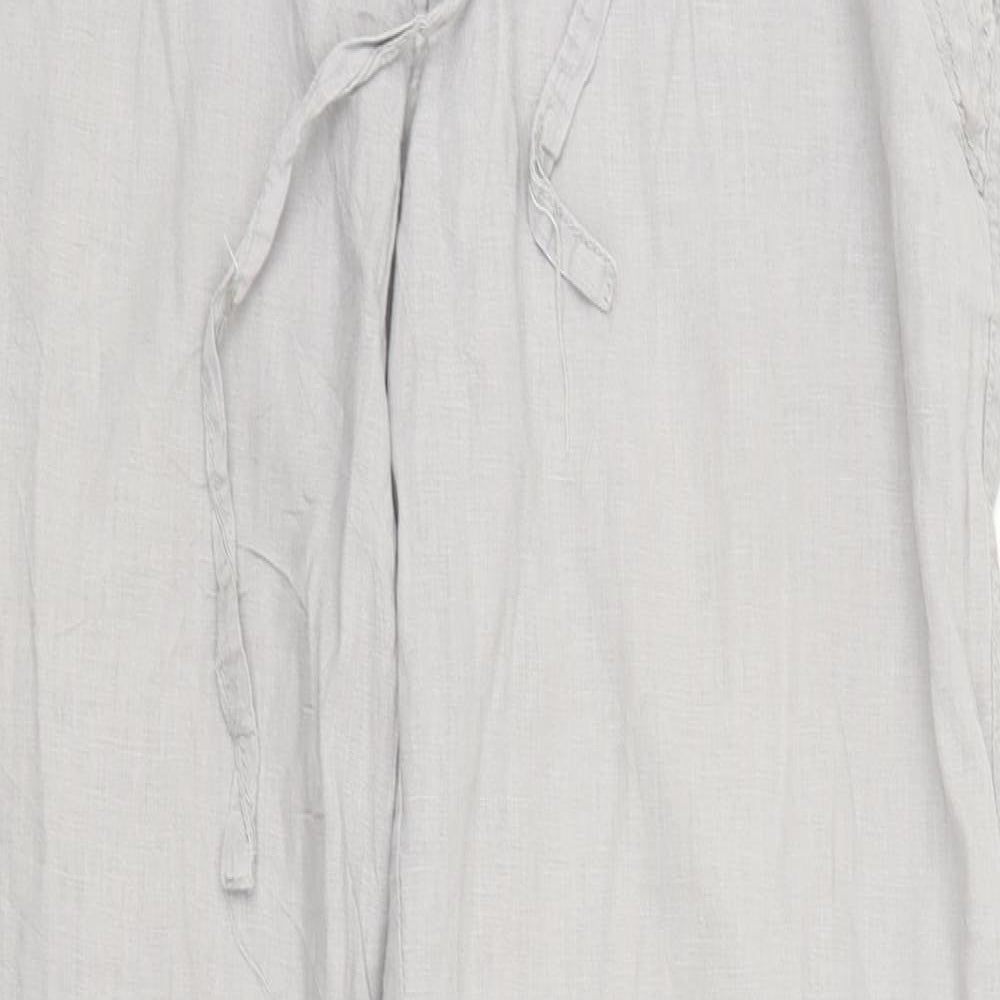 New Look Womens Grey   Capri Trousers Size 14 L30 in