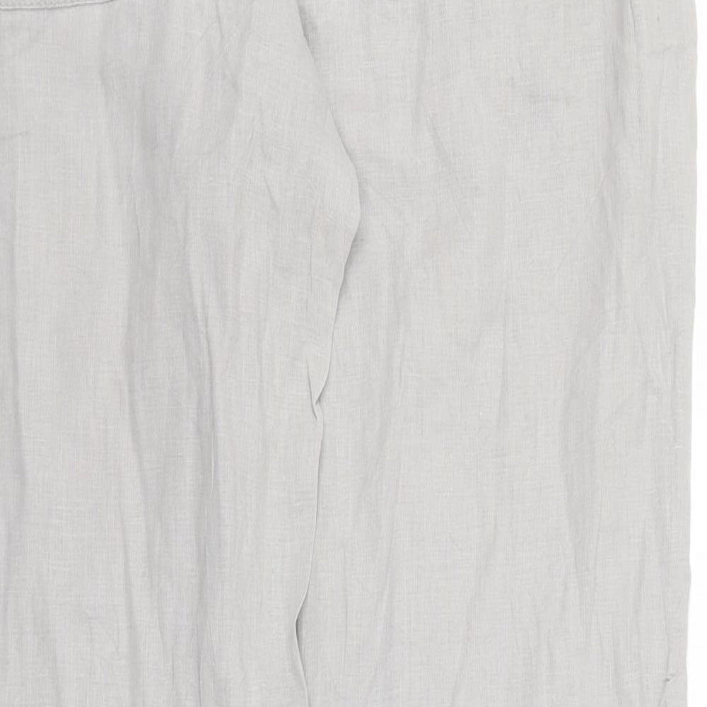 New Look Womens Grey   Capri Trousers Size 14 L30 in