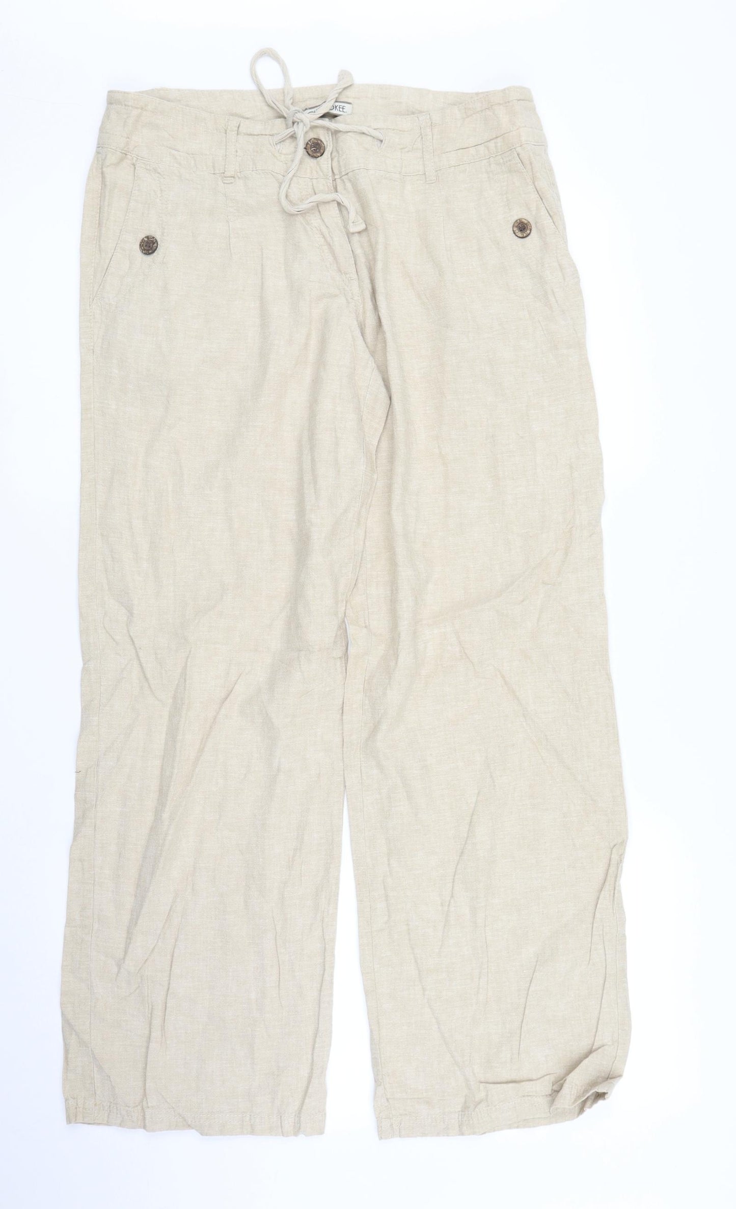 Cherokee Womens Beige   Trousers  Size 12 L28 in
