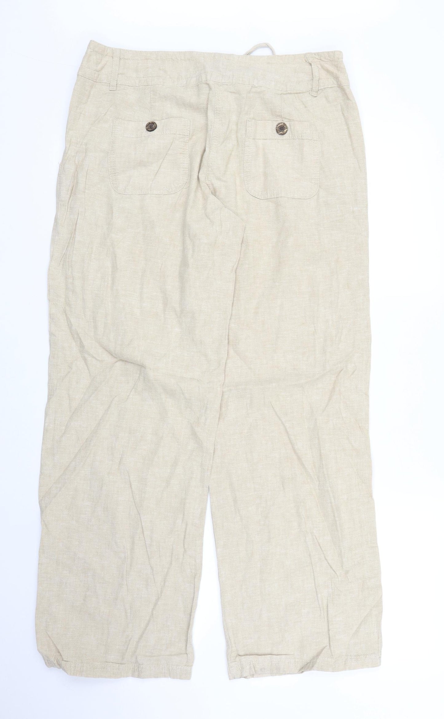 Cherokee Womens Beige   Trousers  Size 12 L28 in