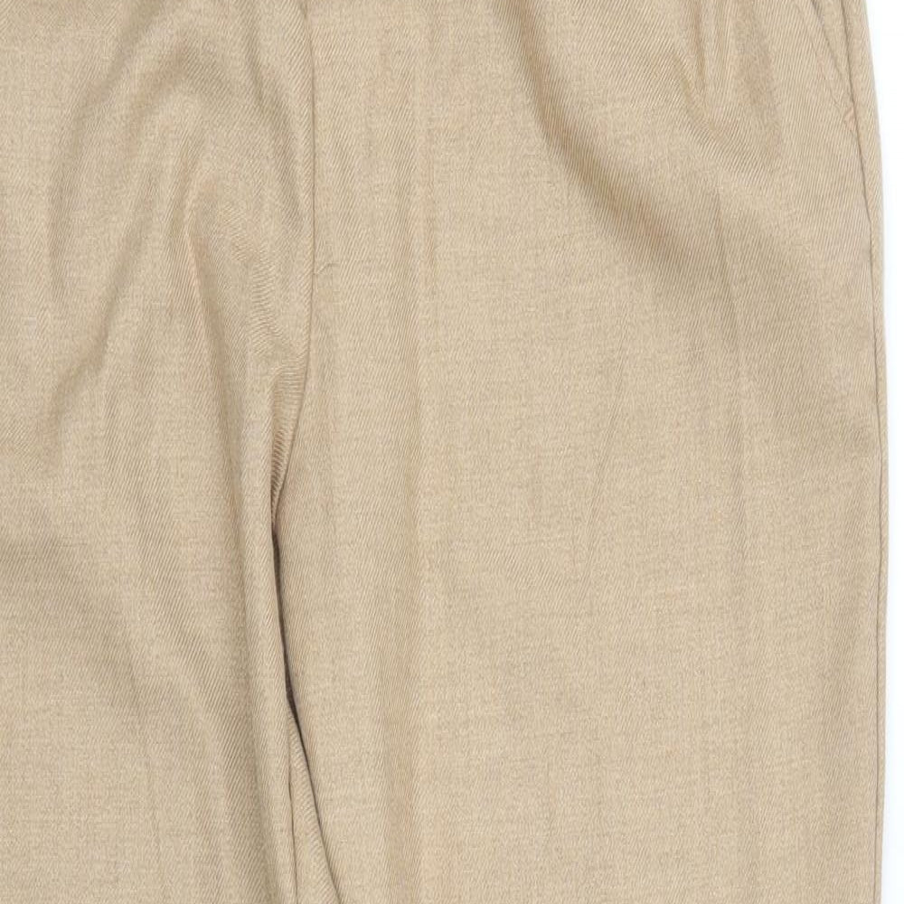 H&M Womens Beige   Capri Trousers Size 10 L26 in