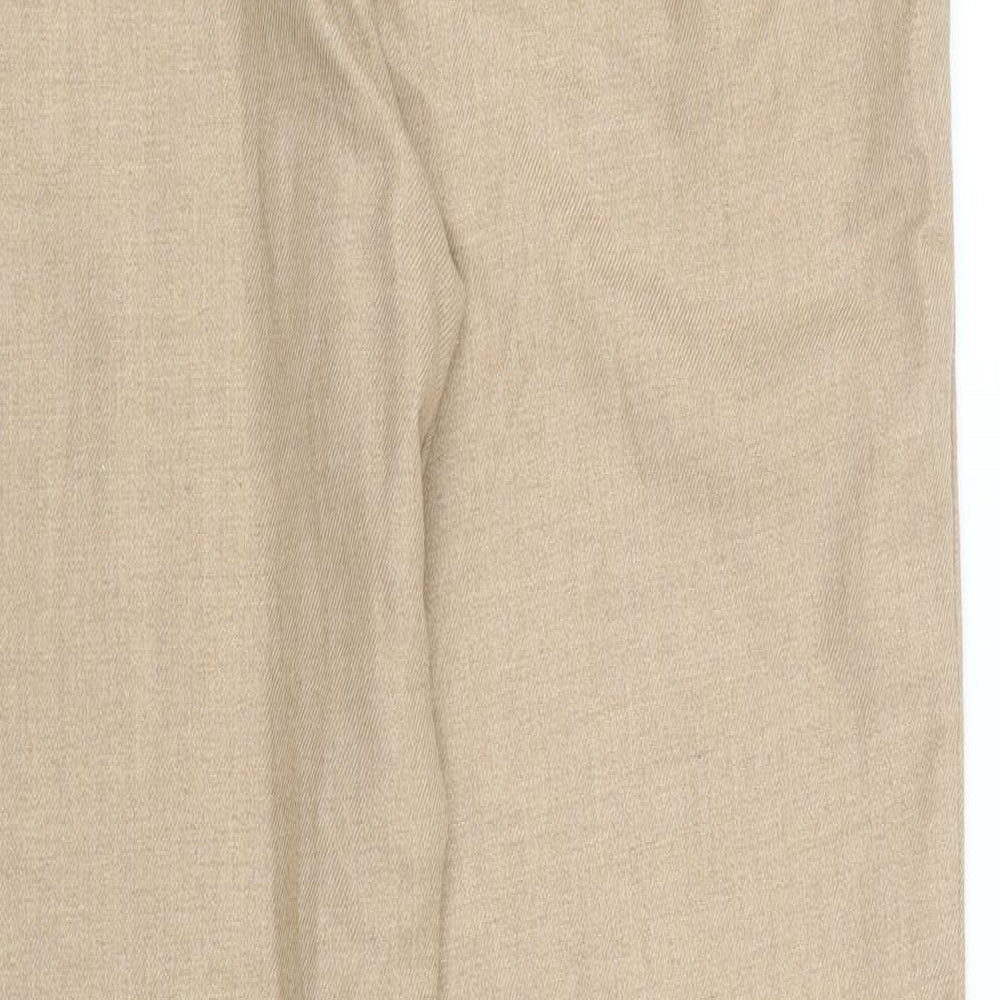 H&M Womens Beige   Capri Trousers Size 10 L26 in