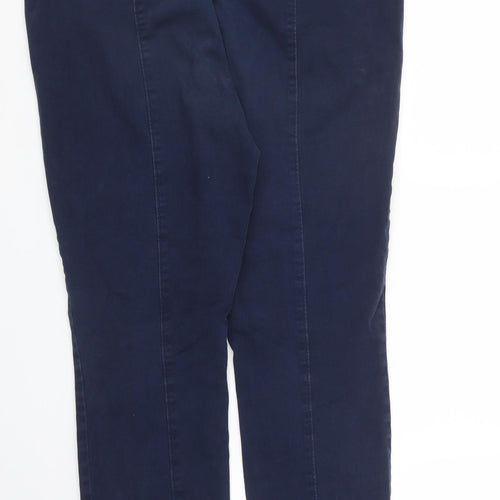 LOFT Womens Blue  Rayon Carrot Trousers Size 12 L27 in