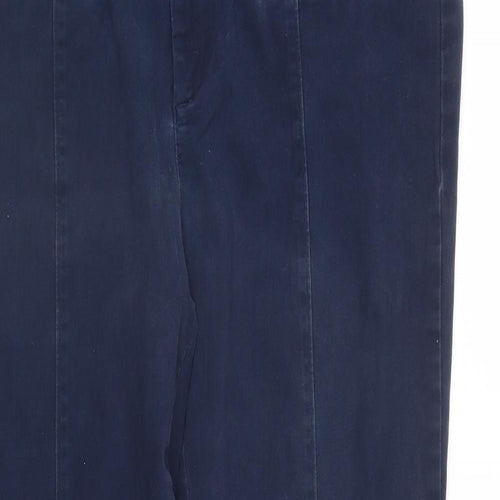 LOFT Womens Blue  Rayon Carrot Trousers Size 12 L27 in