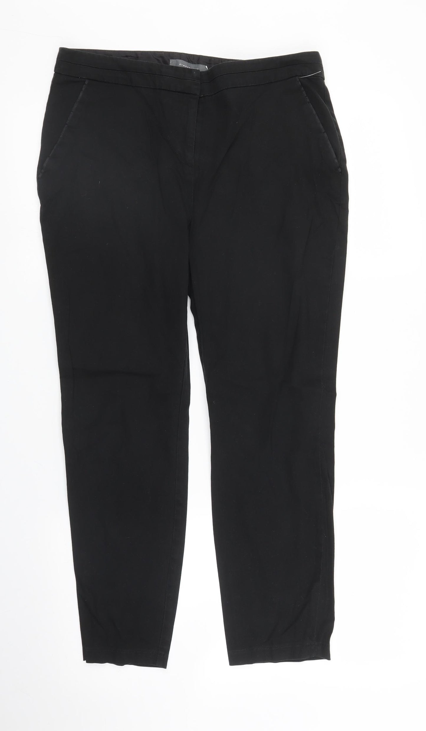 Primark Womens Black   Capri Trousers Size 12 L25 in