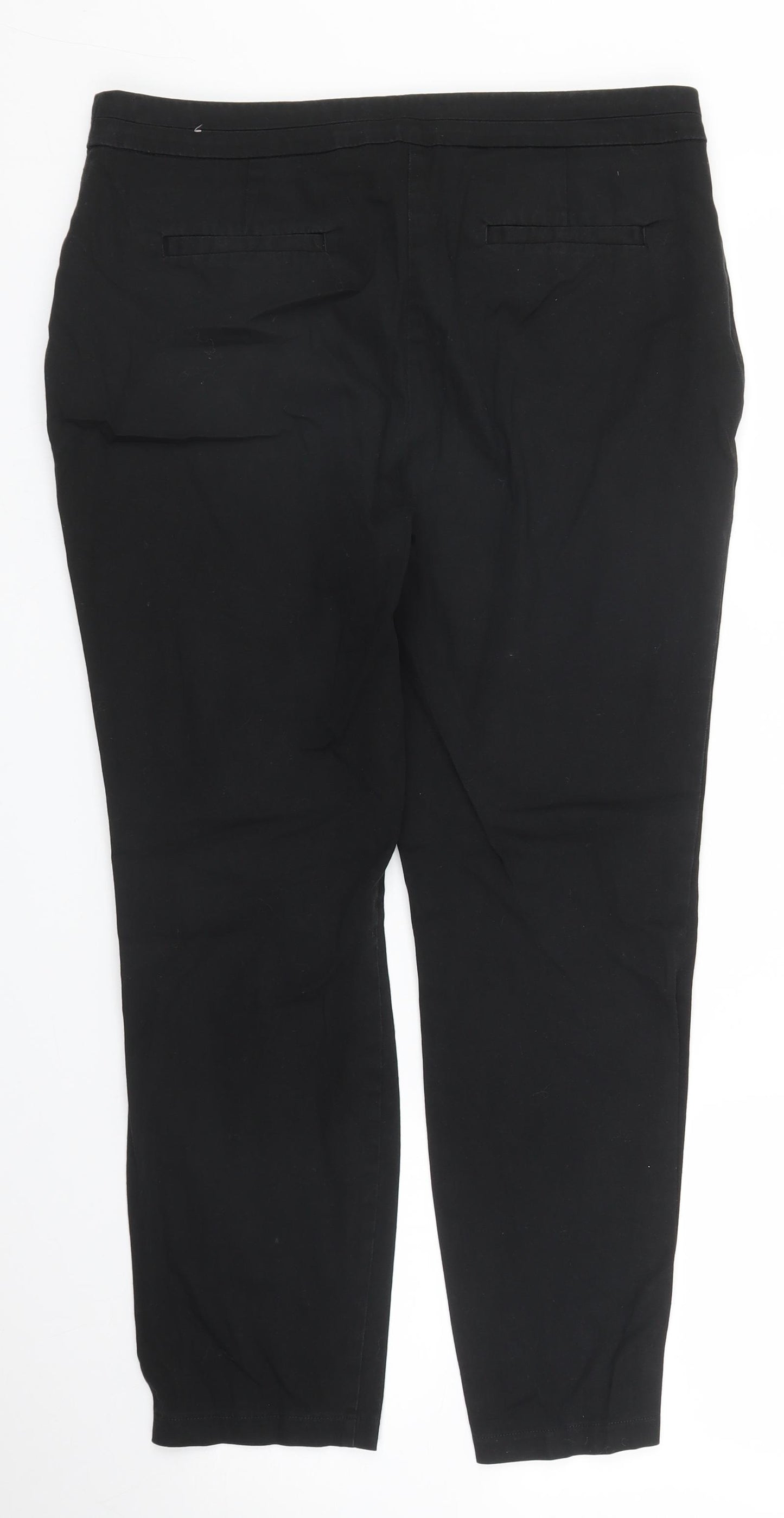 Primark Womens Black   Capri Trousers Size 12 L25 in