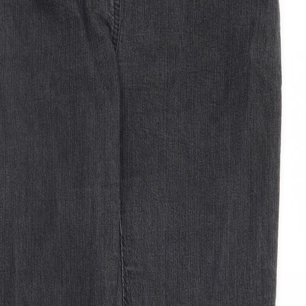 M&Co Womens Grey  Denim Jegging Jeans Size 16 L30 in