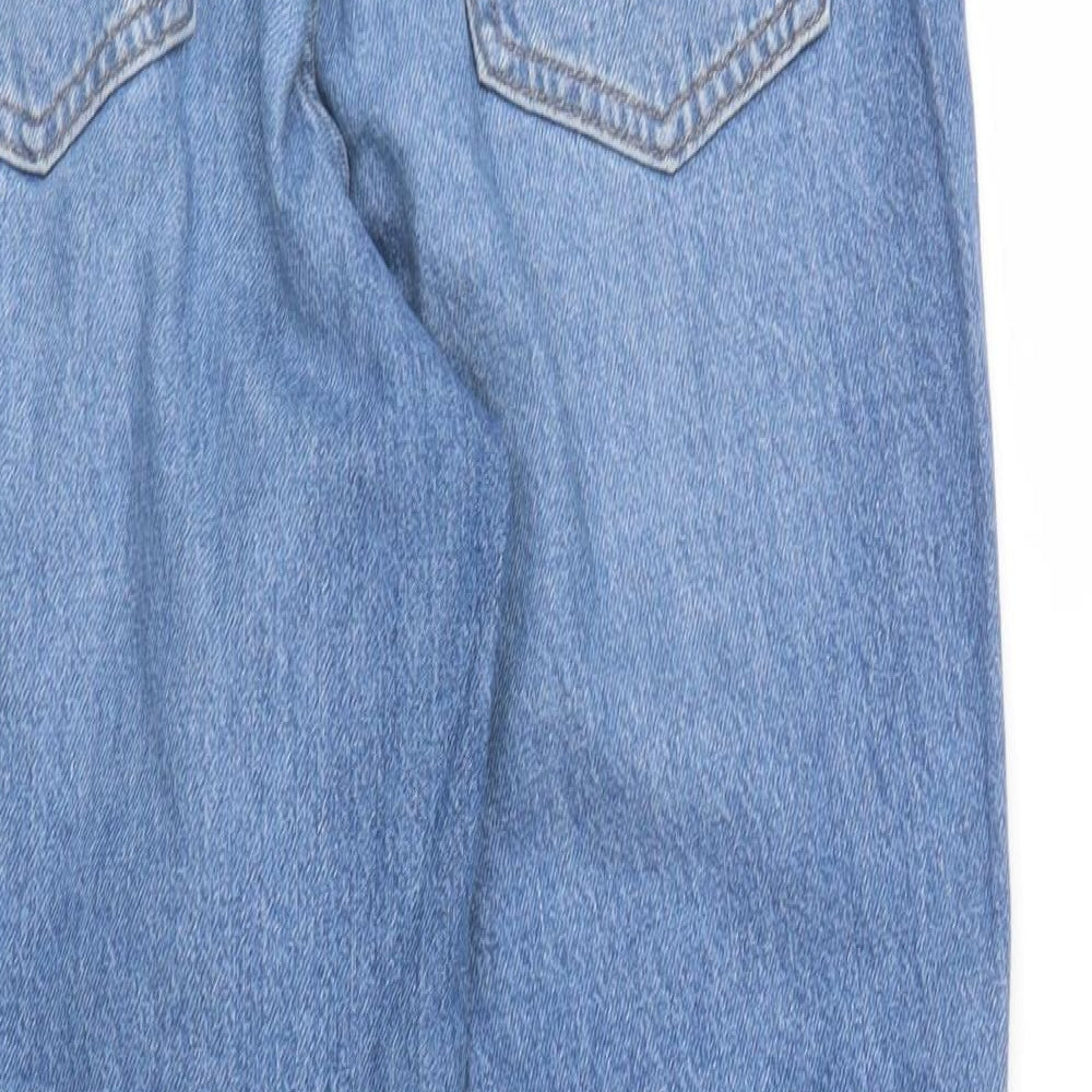 F&F Womens Blue  Denim Mom Jeans Size 8 L24 in