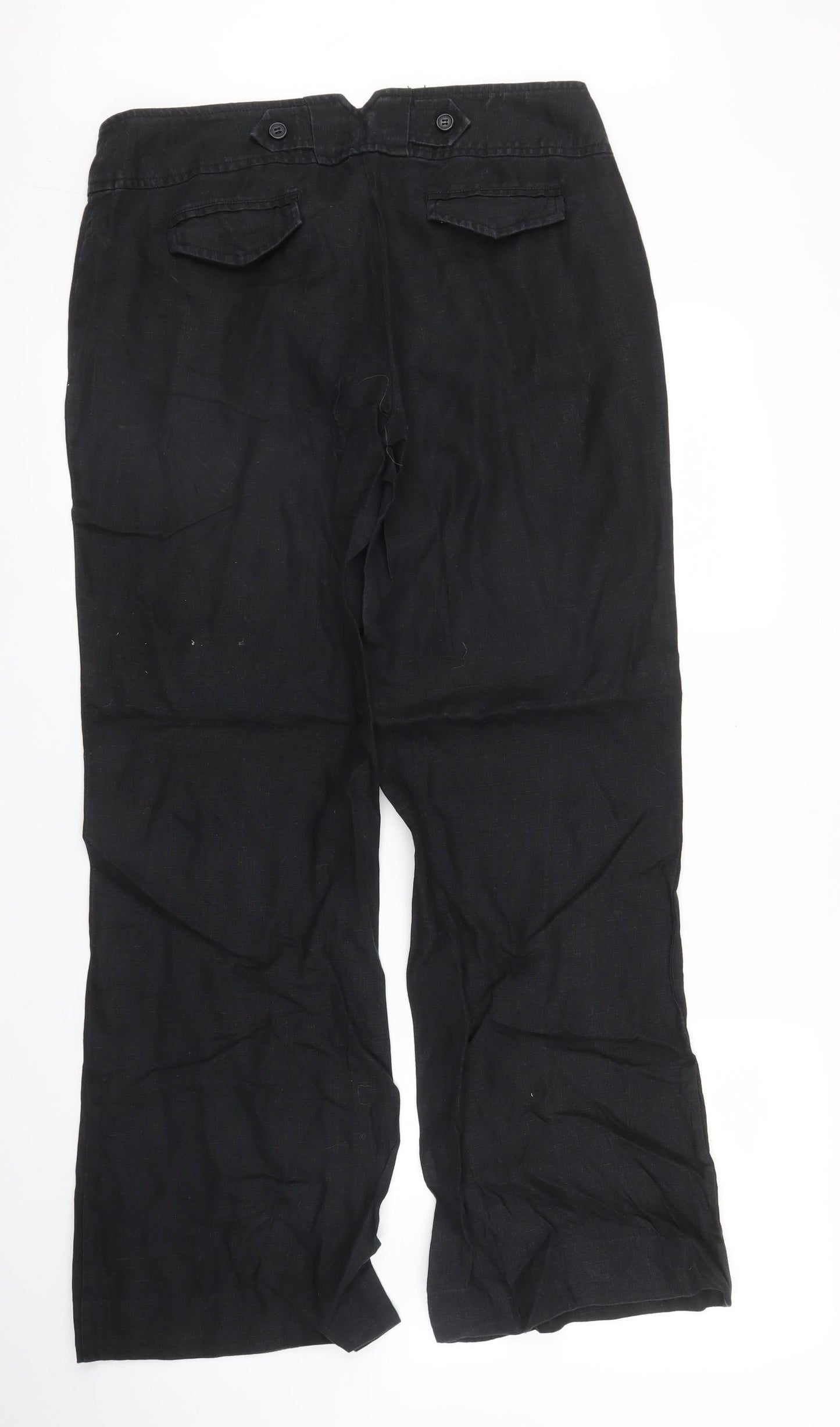 Warehouse Womens Black   Trousers  Size 12 L30 in