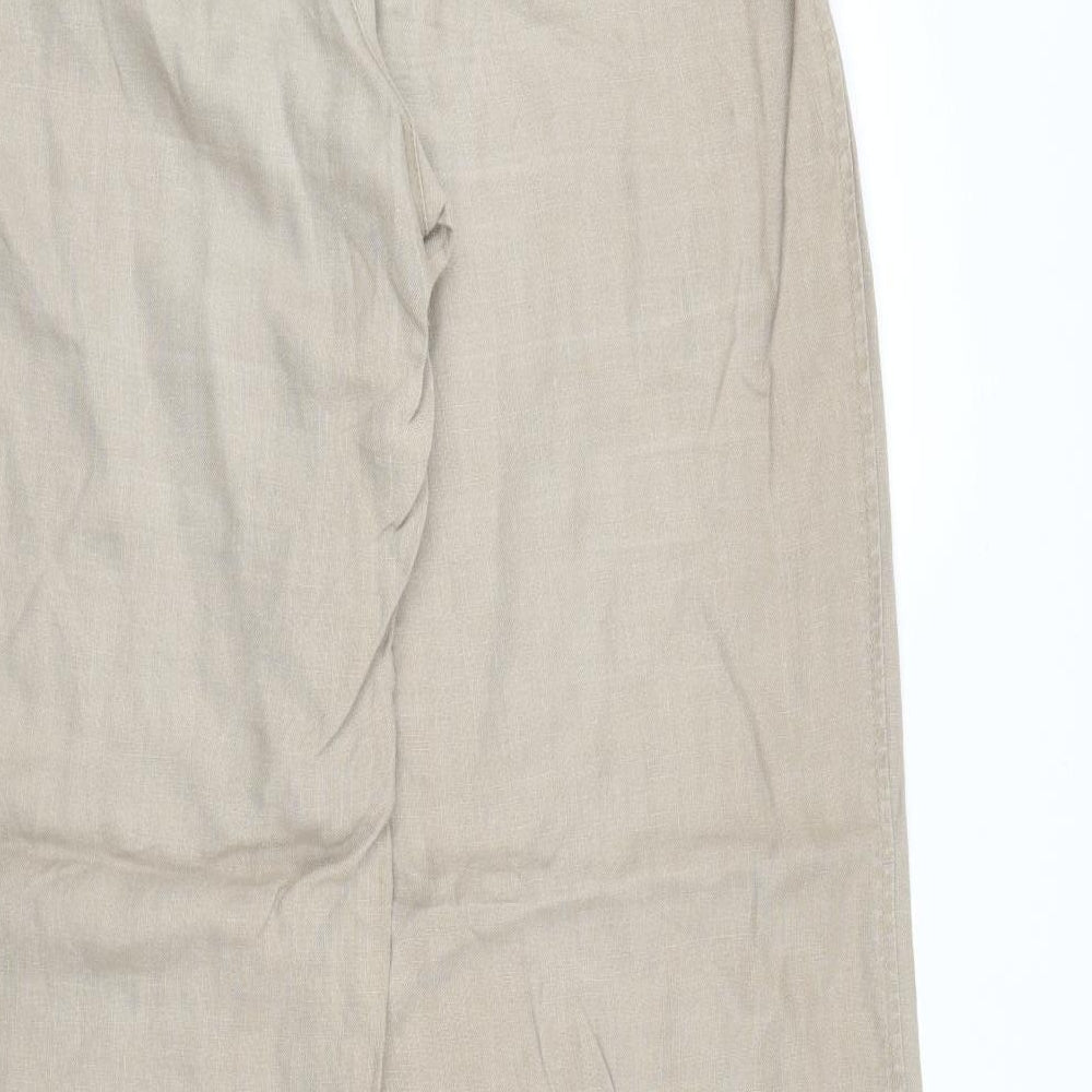 Espirit Womens Beige   Trousers  Size 14 L31 in