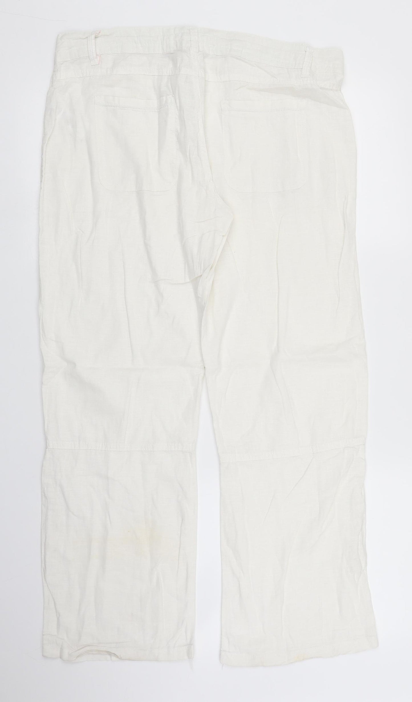 Primark Womens White   Trousers  Size 12 L26 in