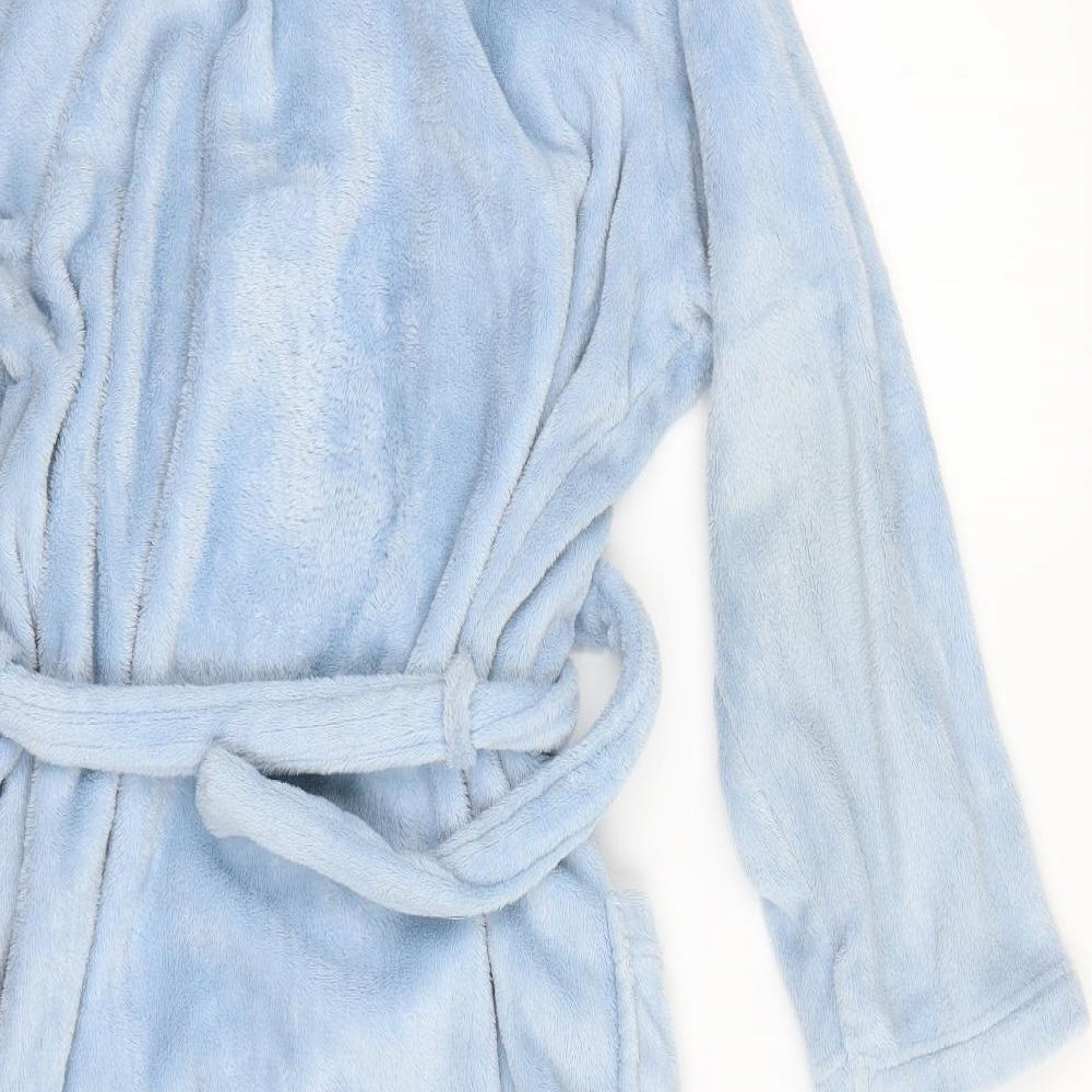 daydreams Womens Blue Solid  Top Robe Size L