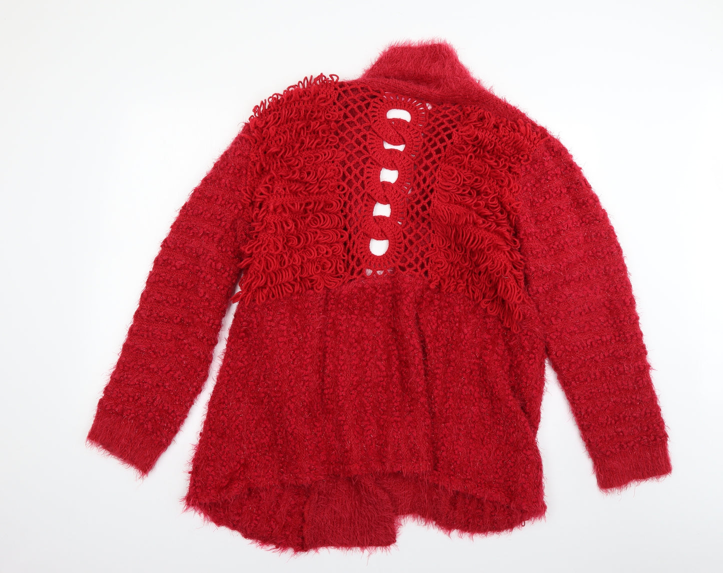 julipo Womens Red   Cardigan Jumper Size 20