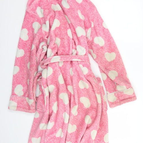 love to lounge Womens Pink Geometric  Babydoll Robe Size 14