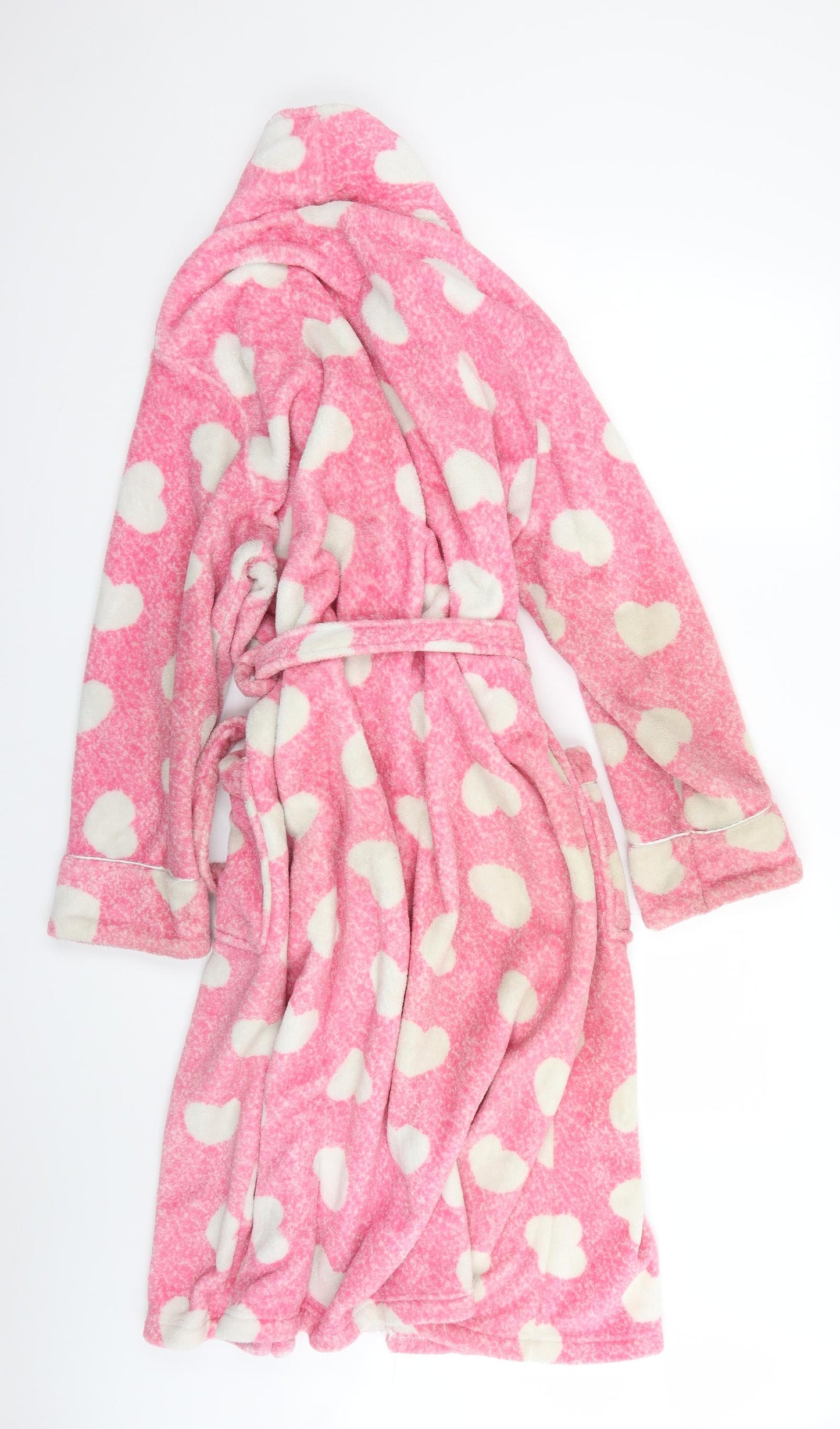 love to lounge Womens Pink Geometric  Babydoll Robe Size 14