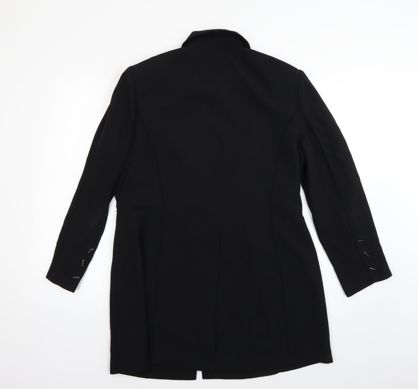 Preworn Womens Black   Overcoat Coat Size S
