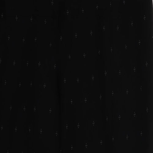 whimsy Womens Black Geometric  Trousers  Size 16 L26 in