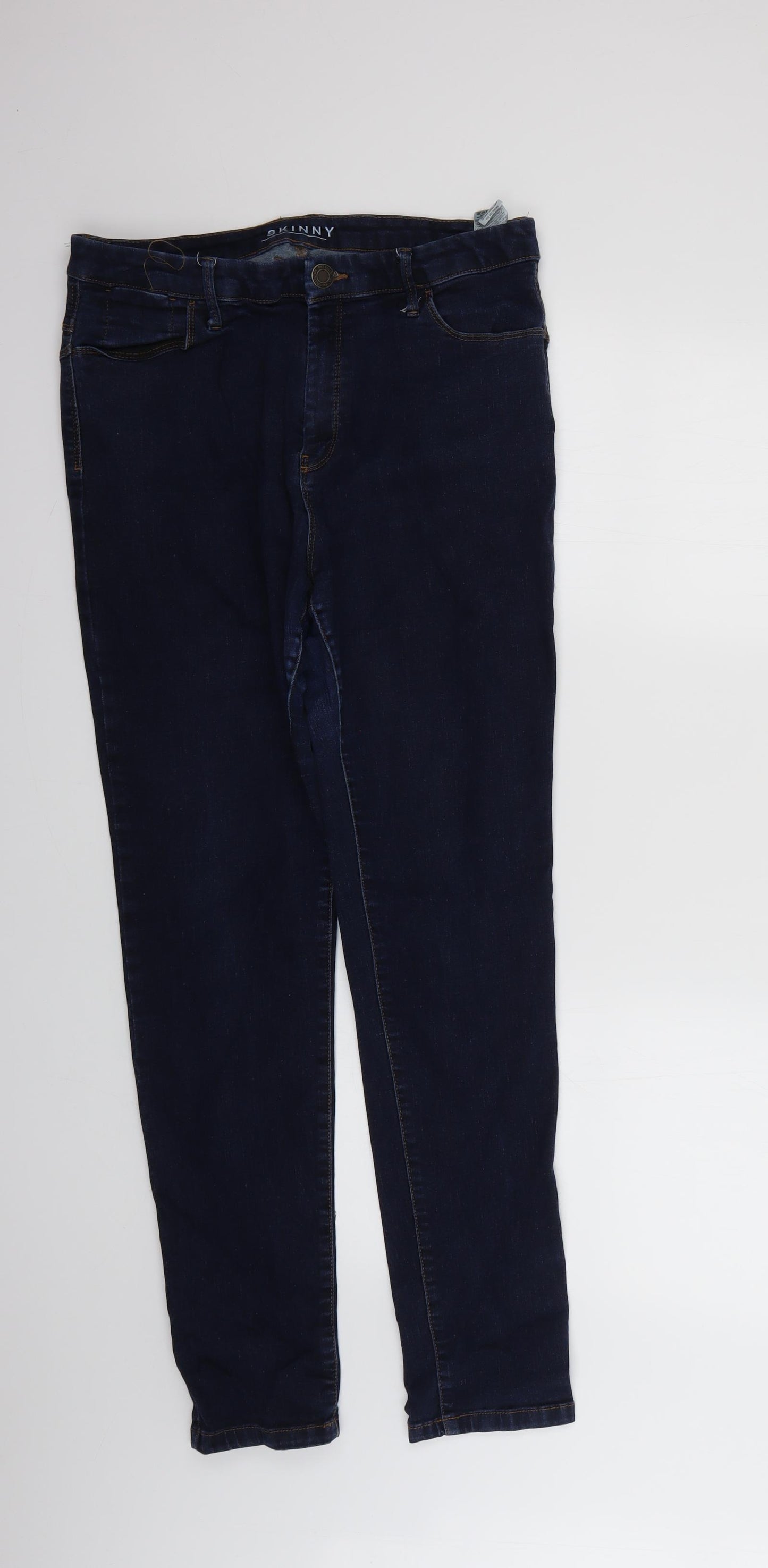 Marks and Spencer Mens Blue   Skinny Jeans Size 16 L28 in