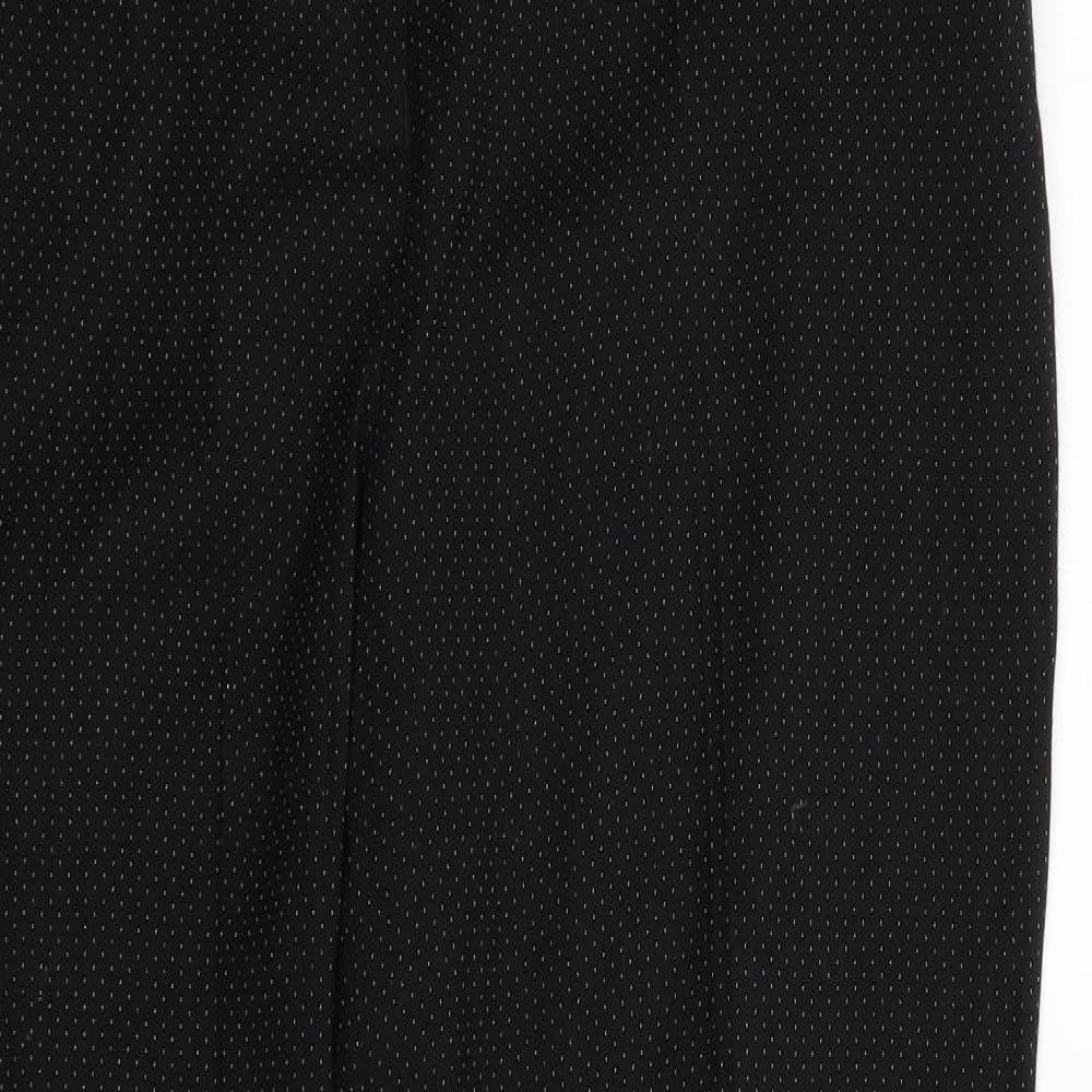 NEXT Womens Black Polka Dot  Trousers  Size 14 L28 in