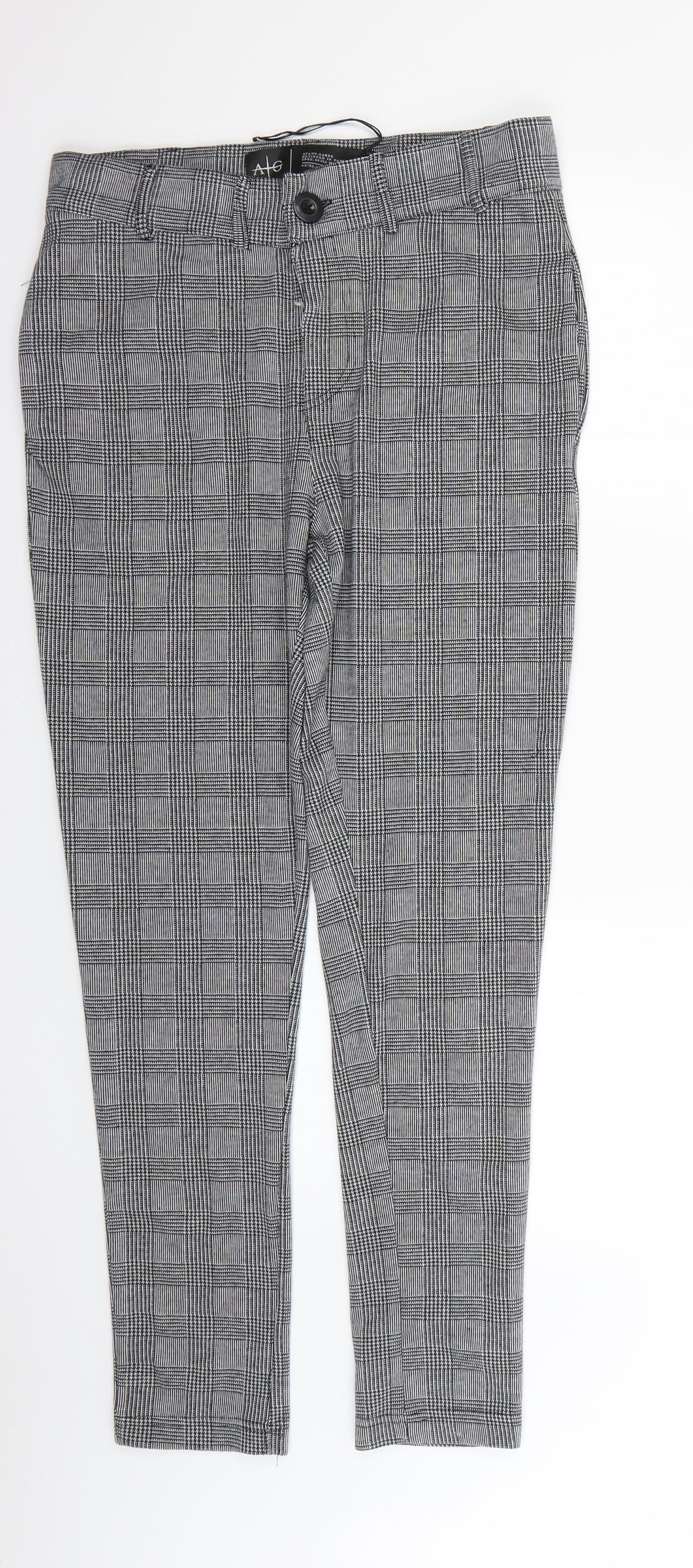 ag Mens Multicoloured Check  Trousers  Size L L27 in