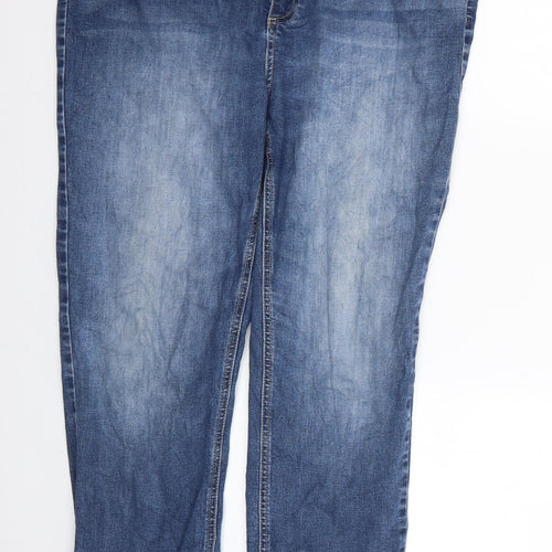 Buffalo Womens Blue   Straight Jeans Size 14 L28 in