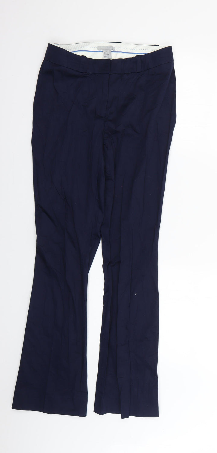 H&M Womens Blue   Trousers  Size 4 L26 in