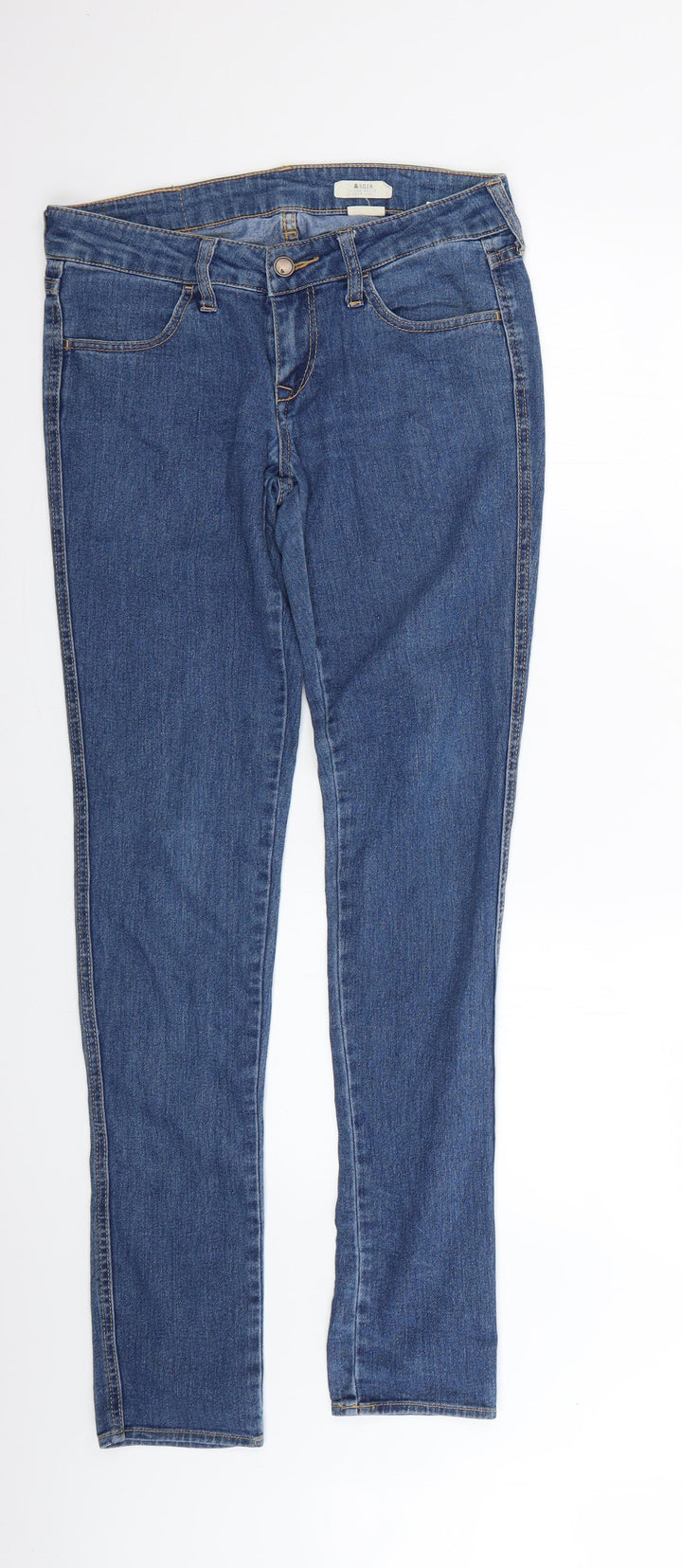 sqin Womens Blue   Skinny Jeans Size 6 L29 in