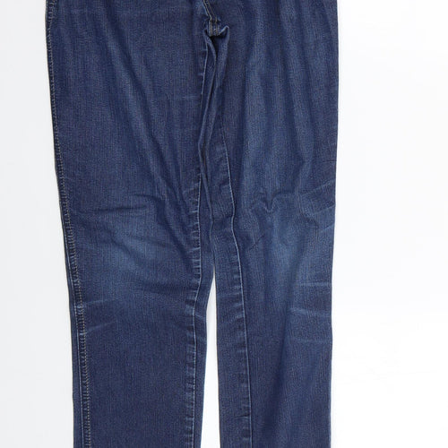 Denim & Co. Womens Blue   Skinny Jeans Size 12 L27 in