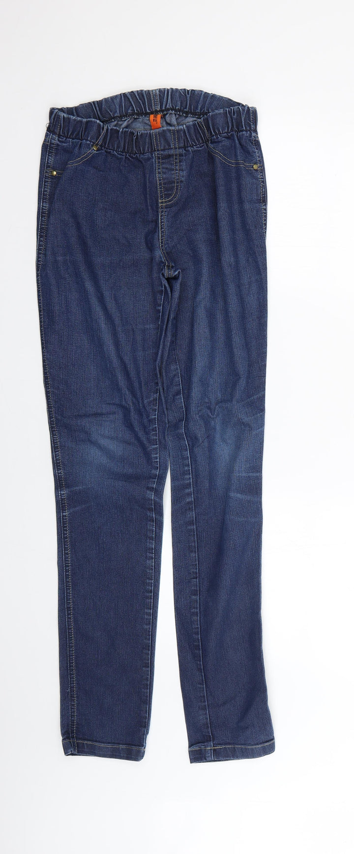 Denim & Co. Womens Blue Skinny Jeans Size 12 L27 in