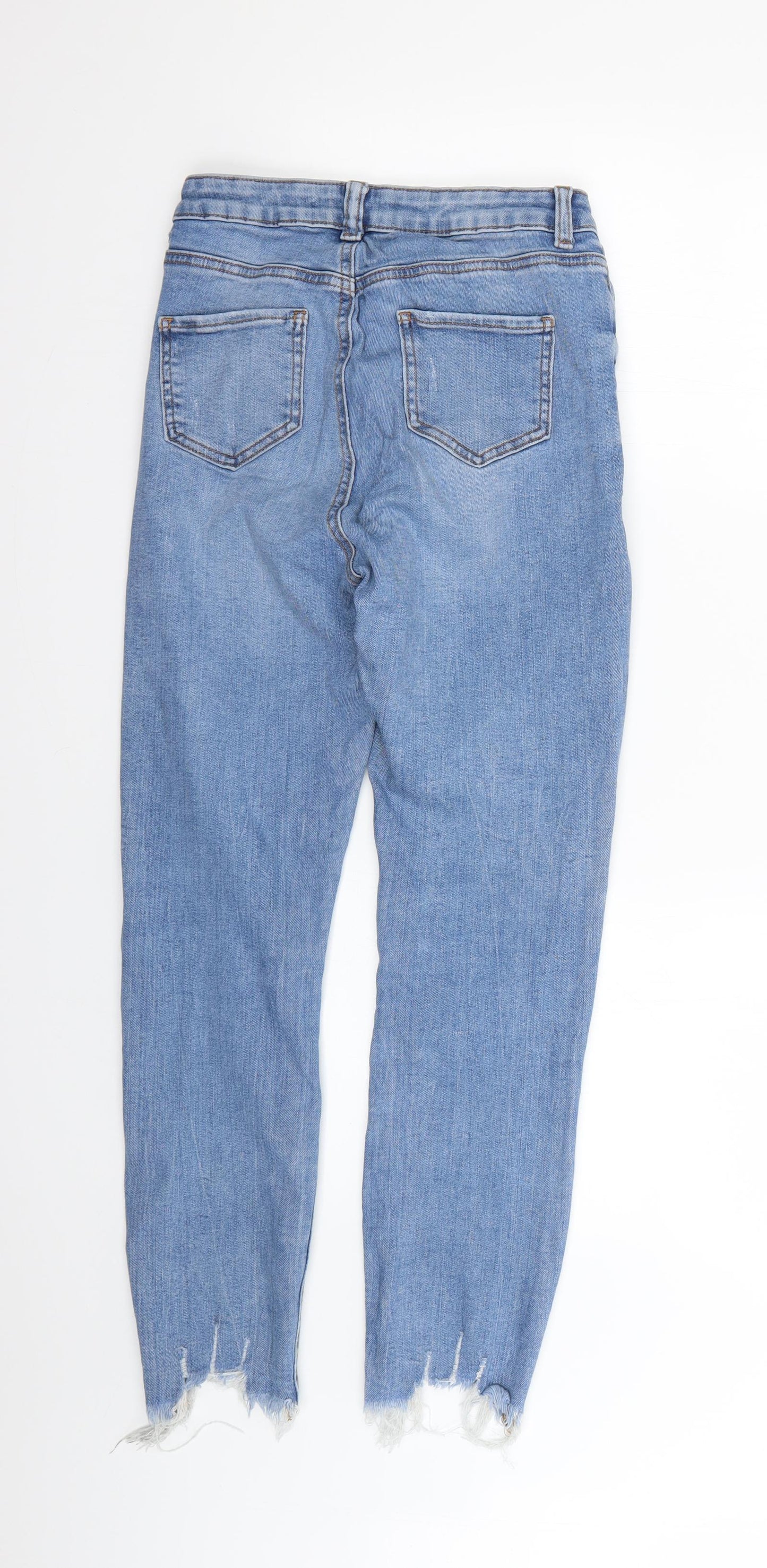 Denim & Co. Womens Blue   Skinny Jeans Size 10 L25 in