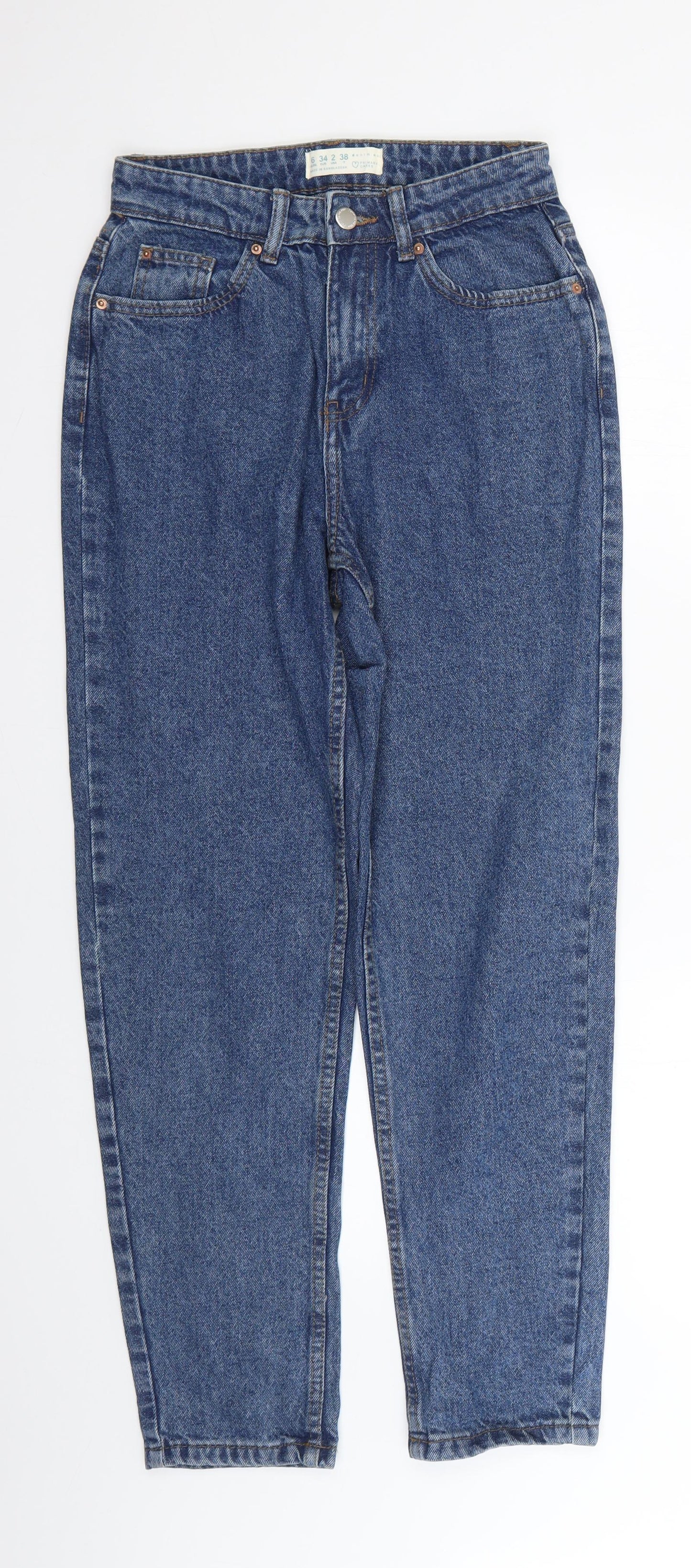 Denim & Co. Womens Blue   Skinny Jeans Size 6 L26 in