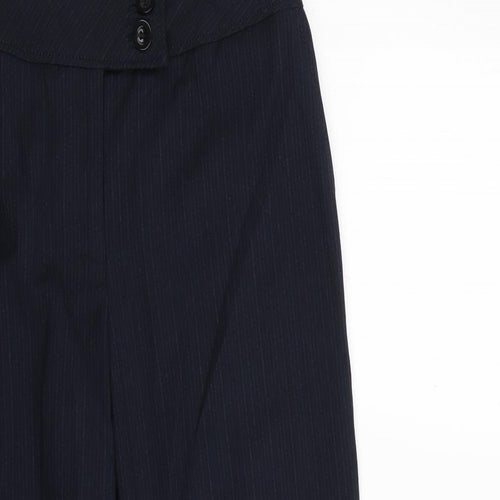 NEXT Womens Blue Striped  Trousers  Size 10 L26 in