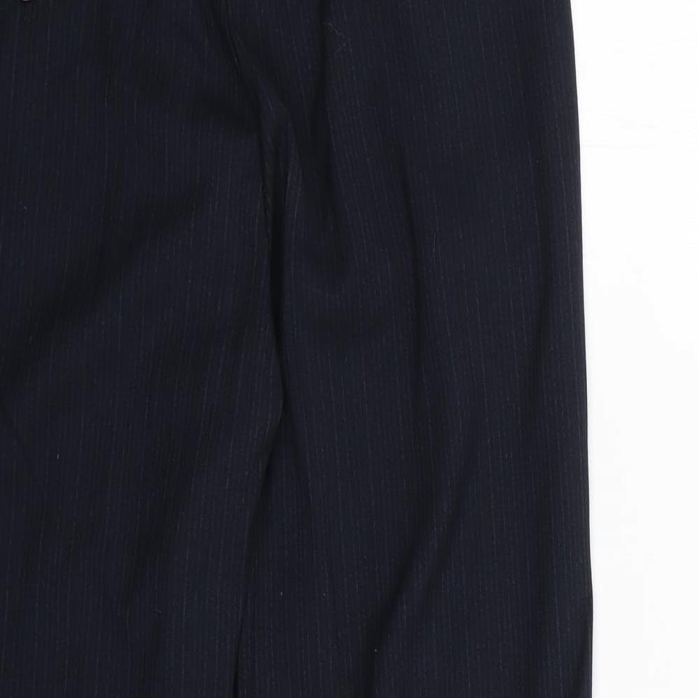 NEXT Womens Blue Striped  Trousers  Size 10 L26 in