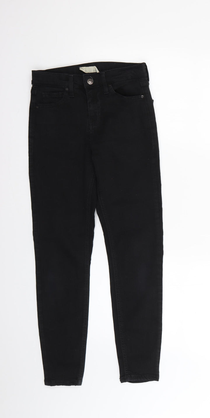 Preworn Mens Black Skinny Jeans Size 28 L24 in