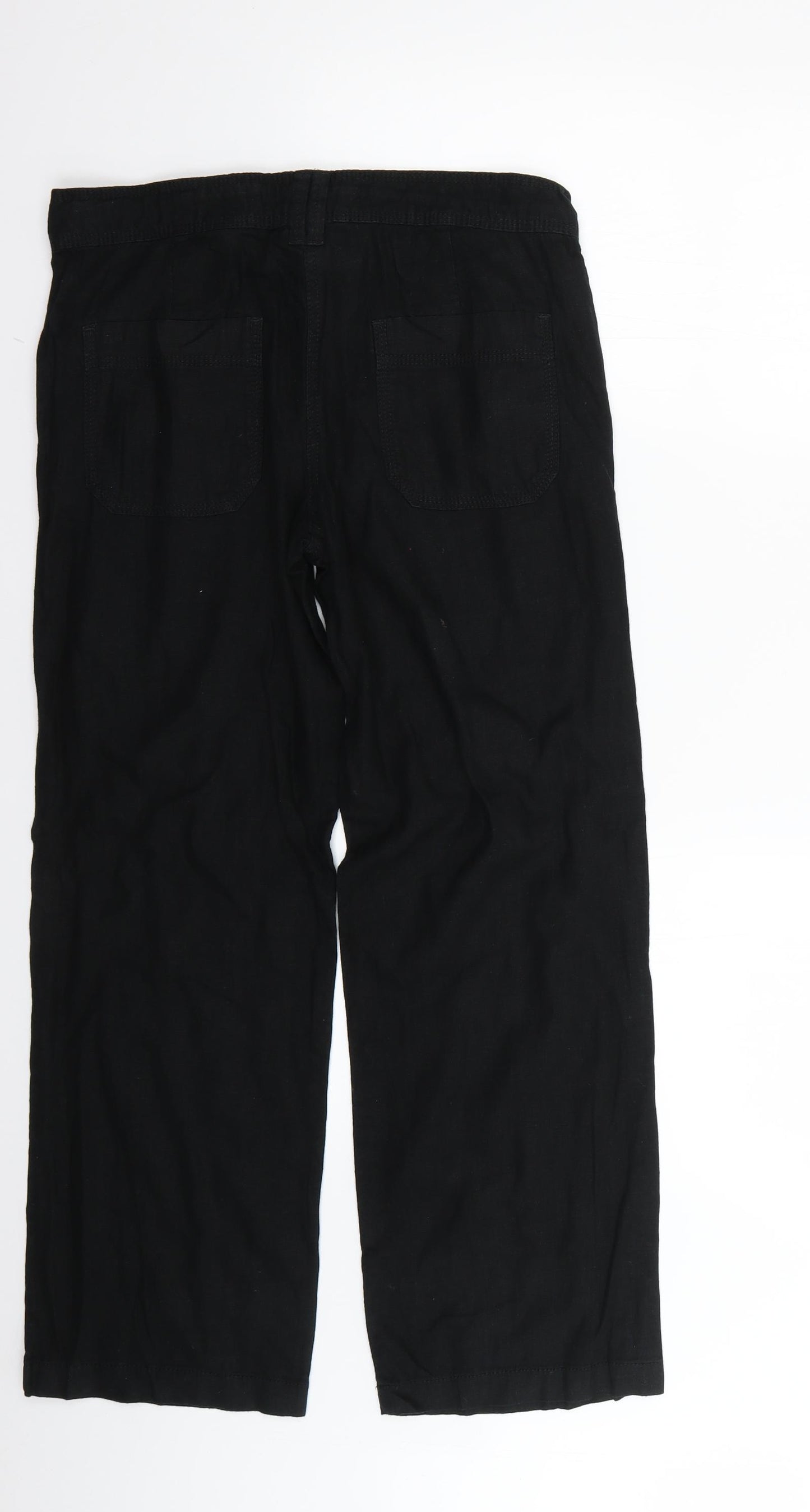 NEXT Womens Black   Trousers  Size 10 L26 in
