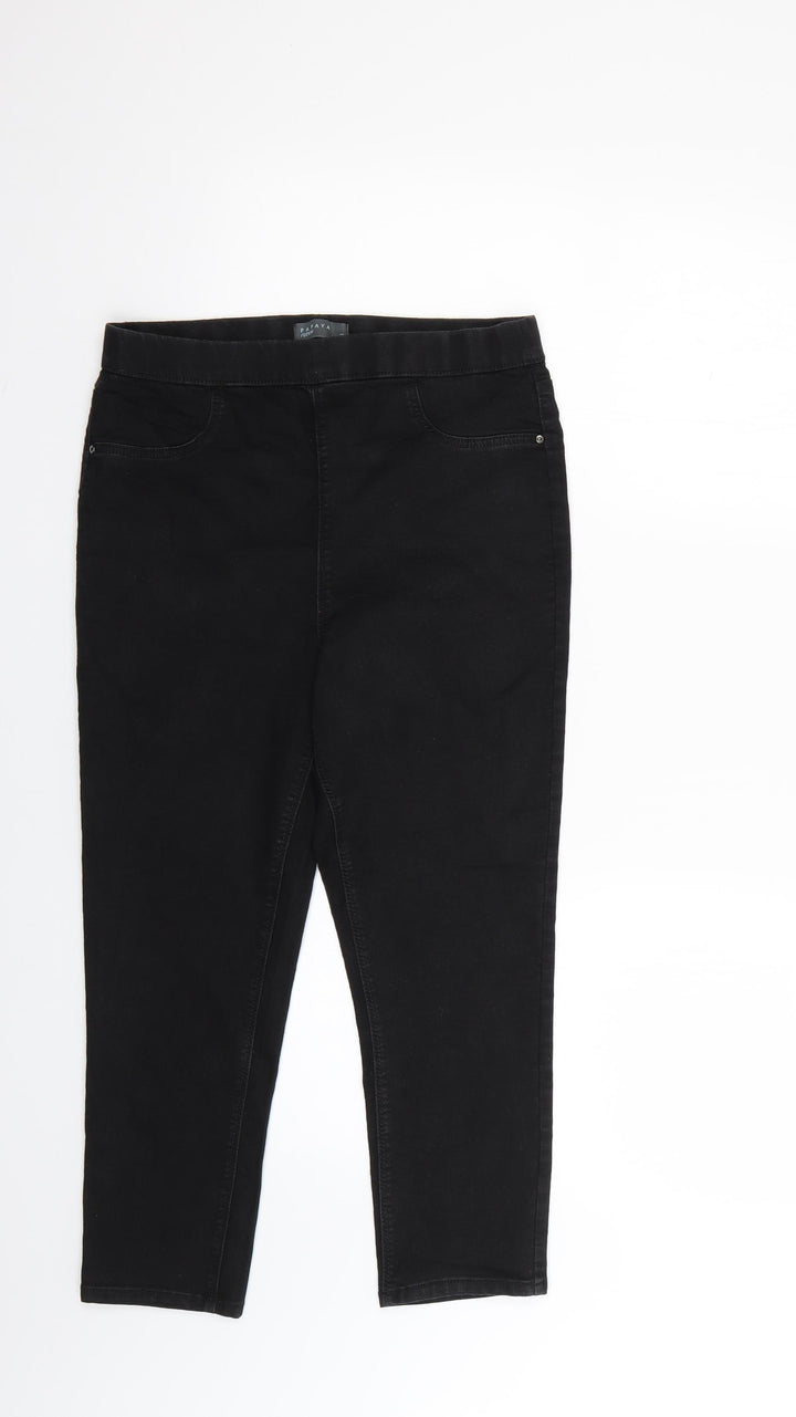 Papaya Womens Black Skinny Jeans Size 10 L21 in