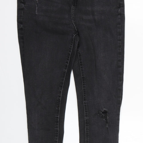 Denim & Co. Womens Grey   Skinny Jeans Size 12 L26 in