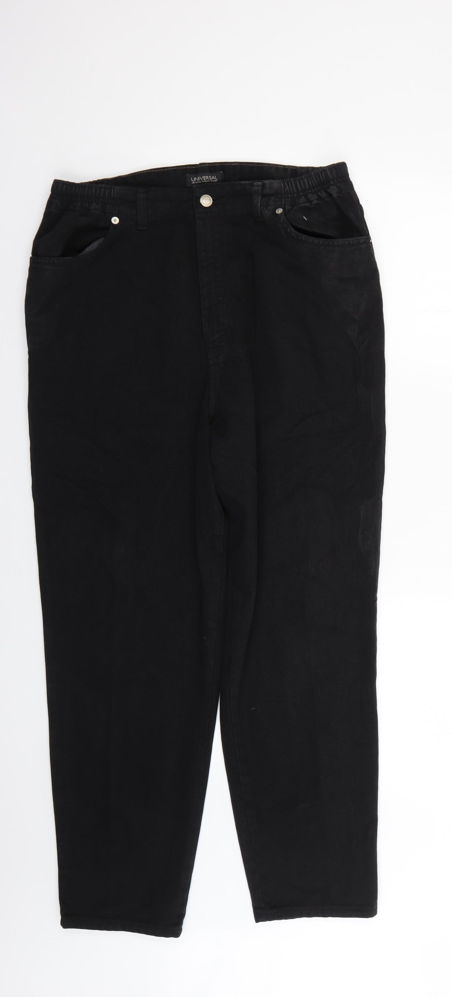 Universal Womens Black   Straight Jeans Size 16 L28 in