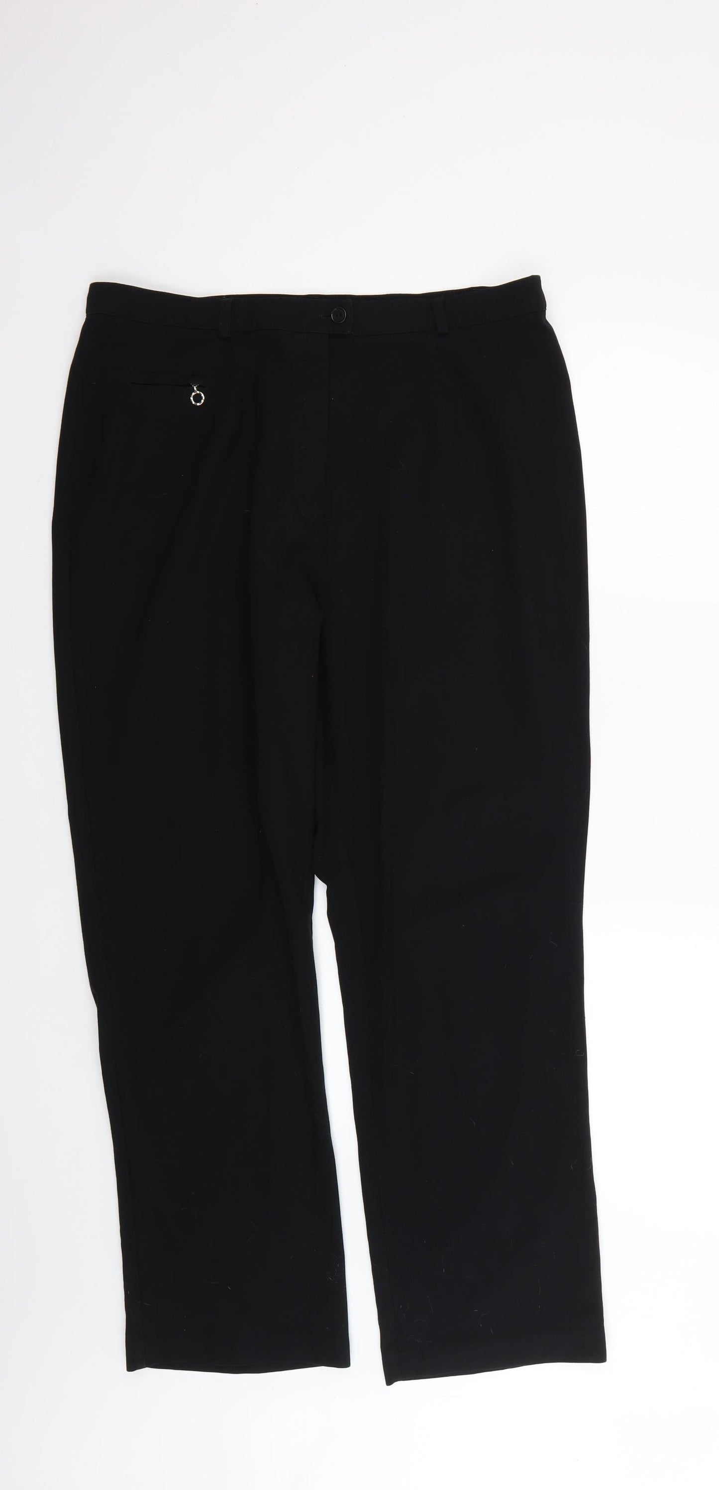 Marks and Spencer Womens Black   Trousers  Size 18 L27 in