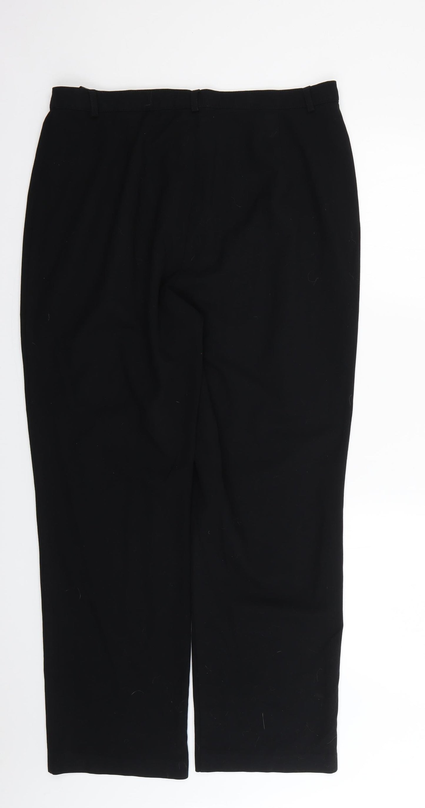 Marks and Spencer Womens Black   Trousers  Size 18 L27 in