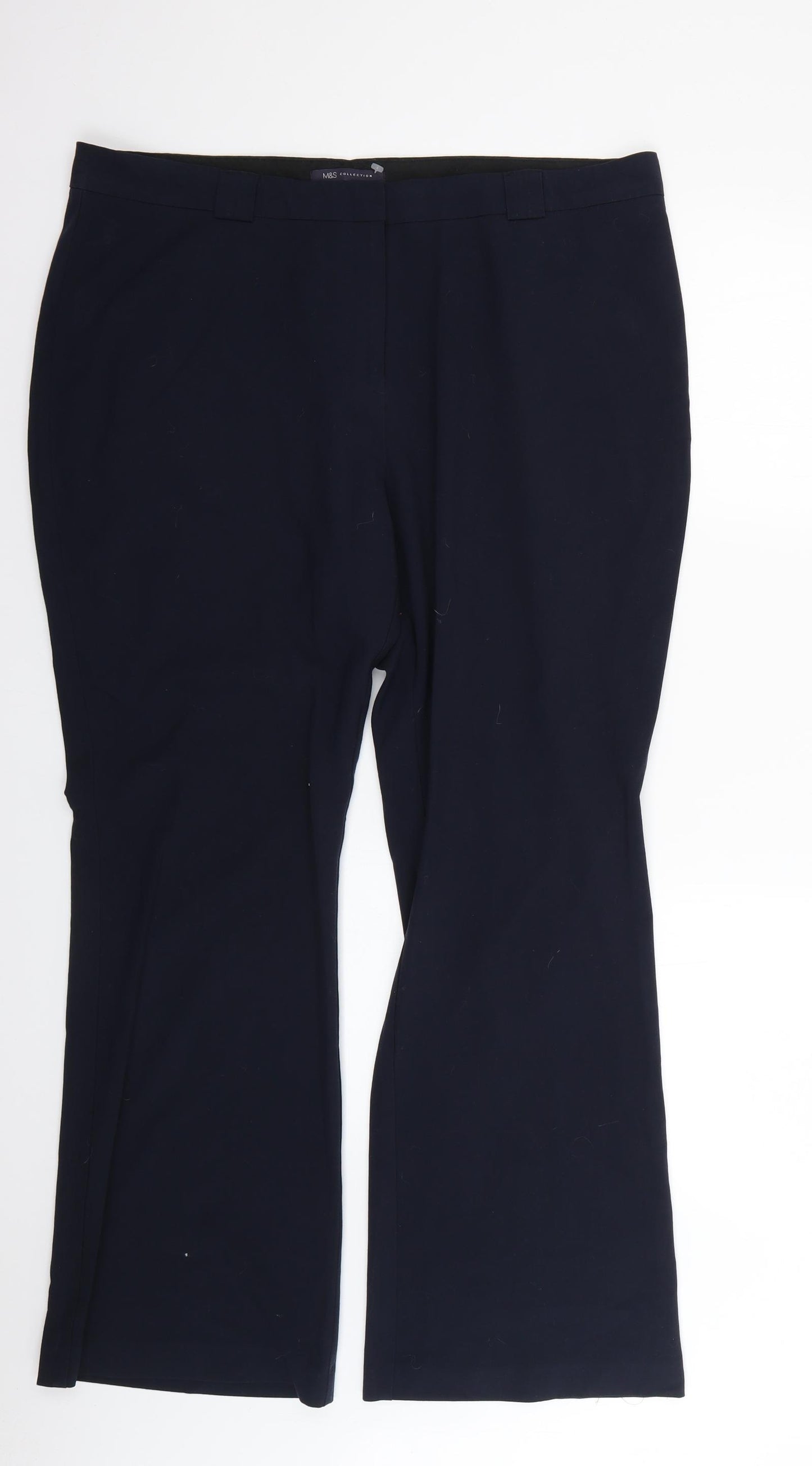 Marks and Spencer Womens Blue   Trousers  Size 18 L27 in