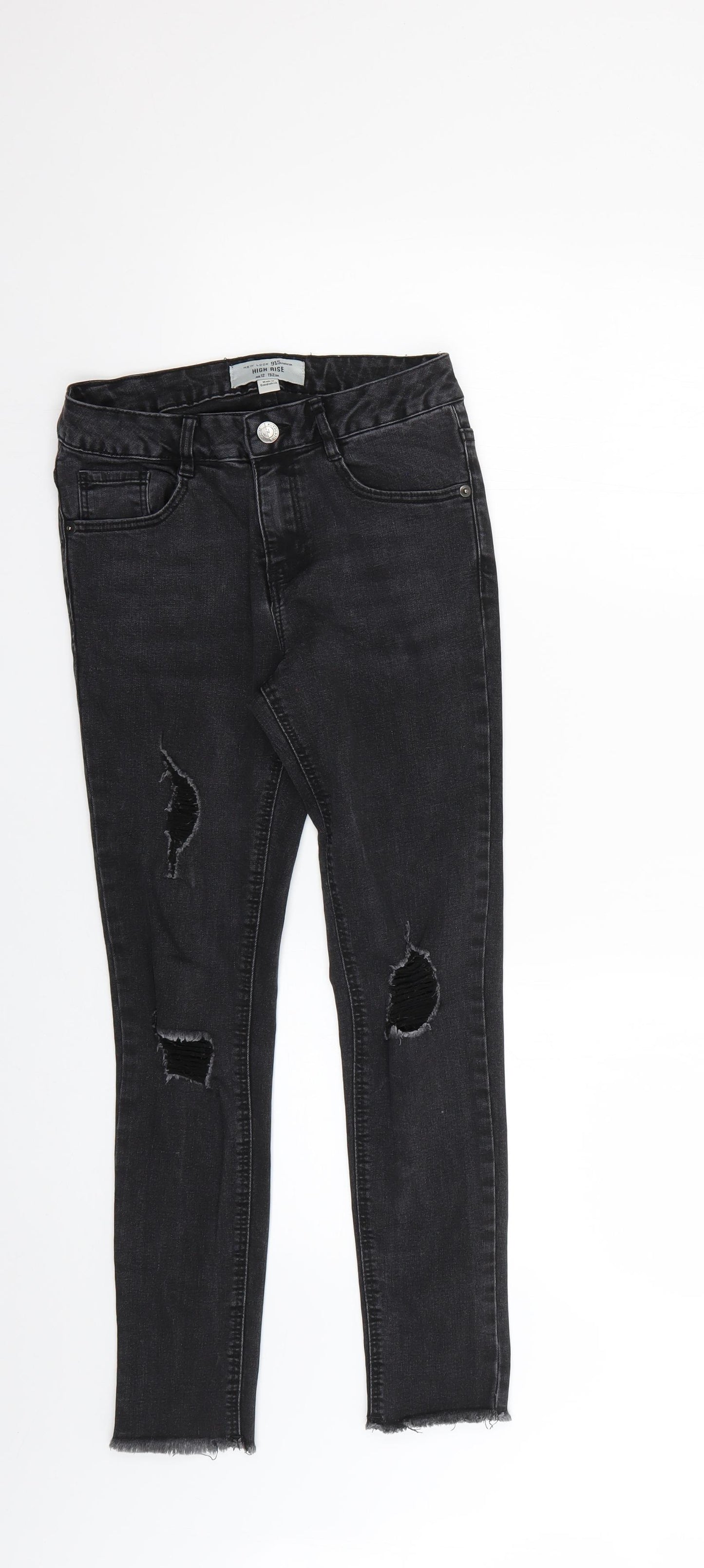 New Look Girls Black   Skinny Jeans Size 12 Years