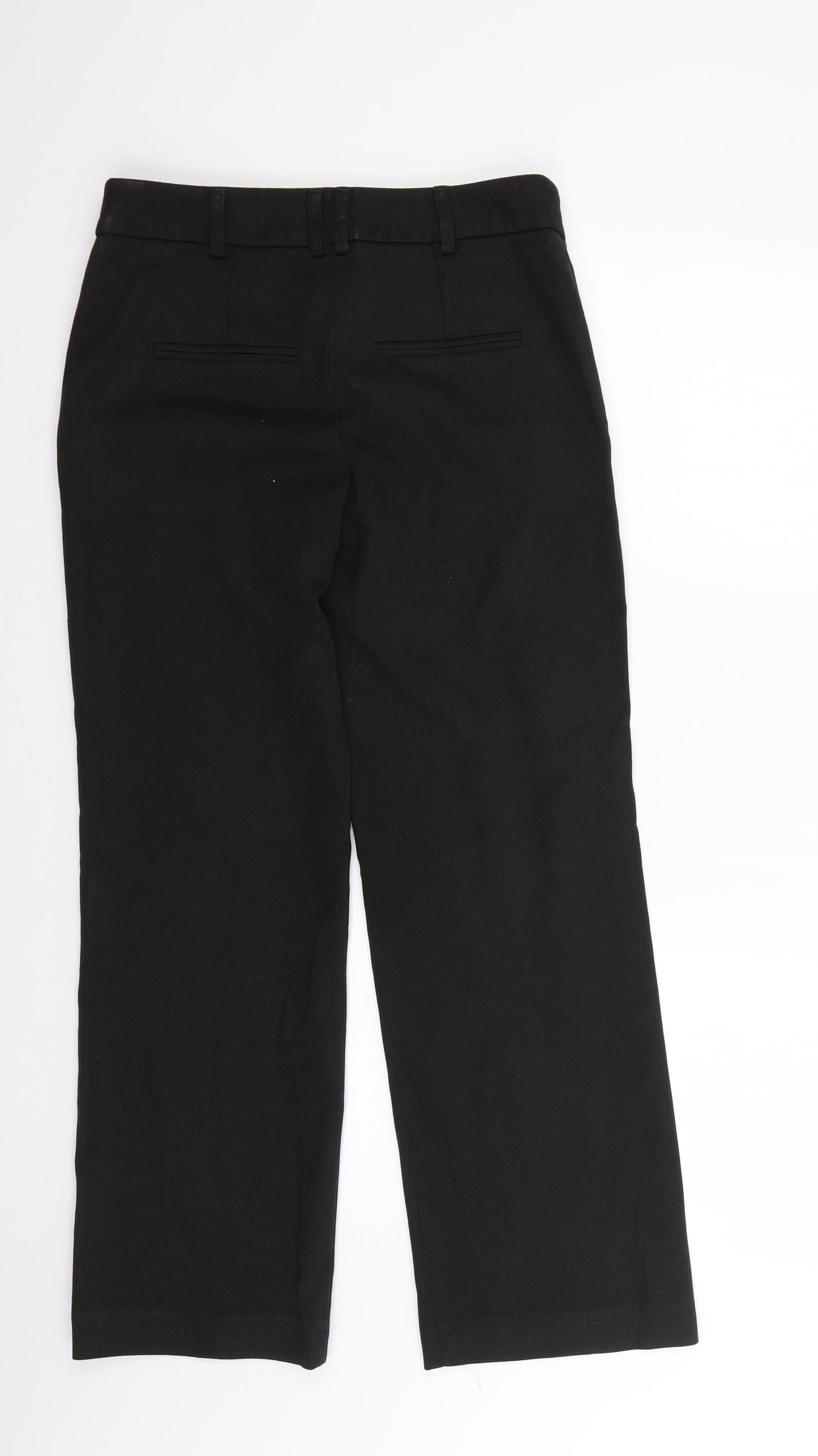 NEXT Womens Black   Trousers  Size 8 L25 in