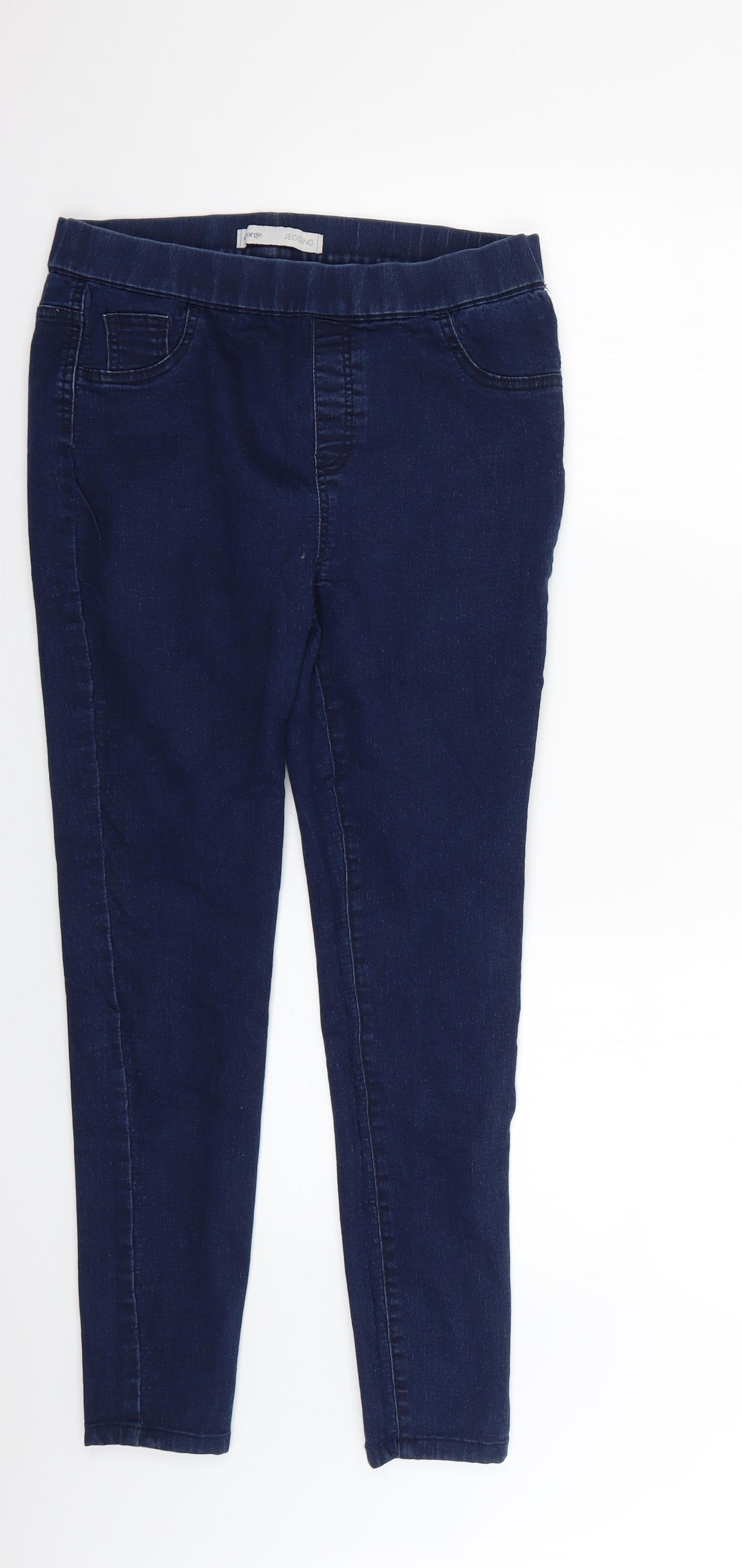George Womens Blue   Skinny Jeans Size 14 L26 in