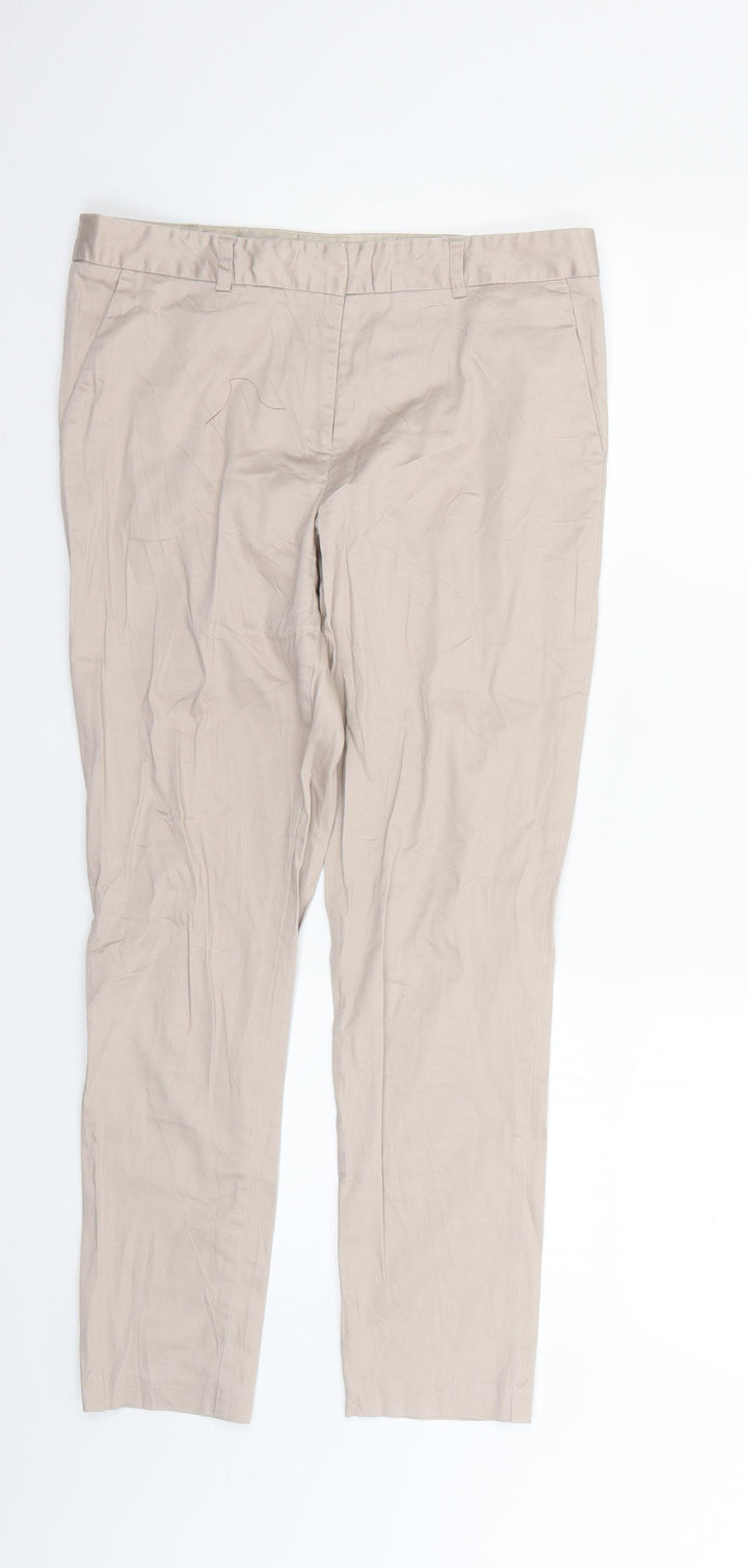 Atmosphere Womens Beige   Trousers  Size 10 L25 in