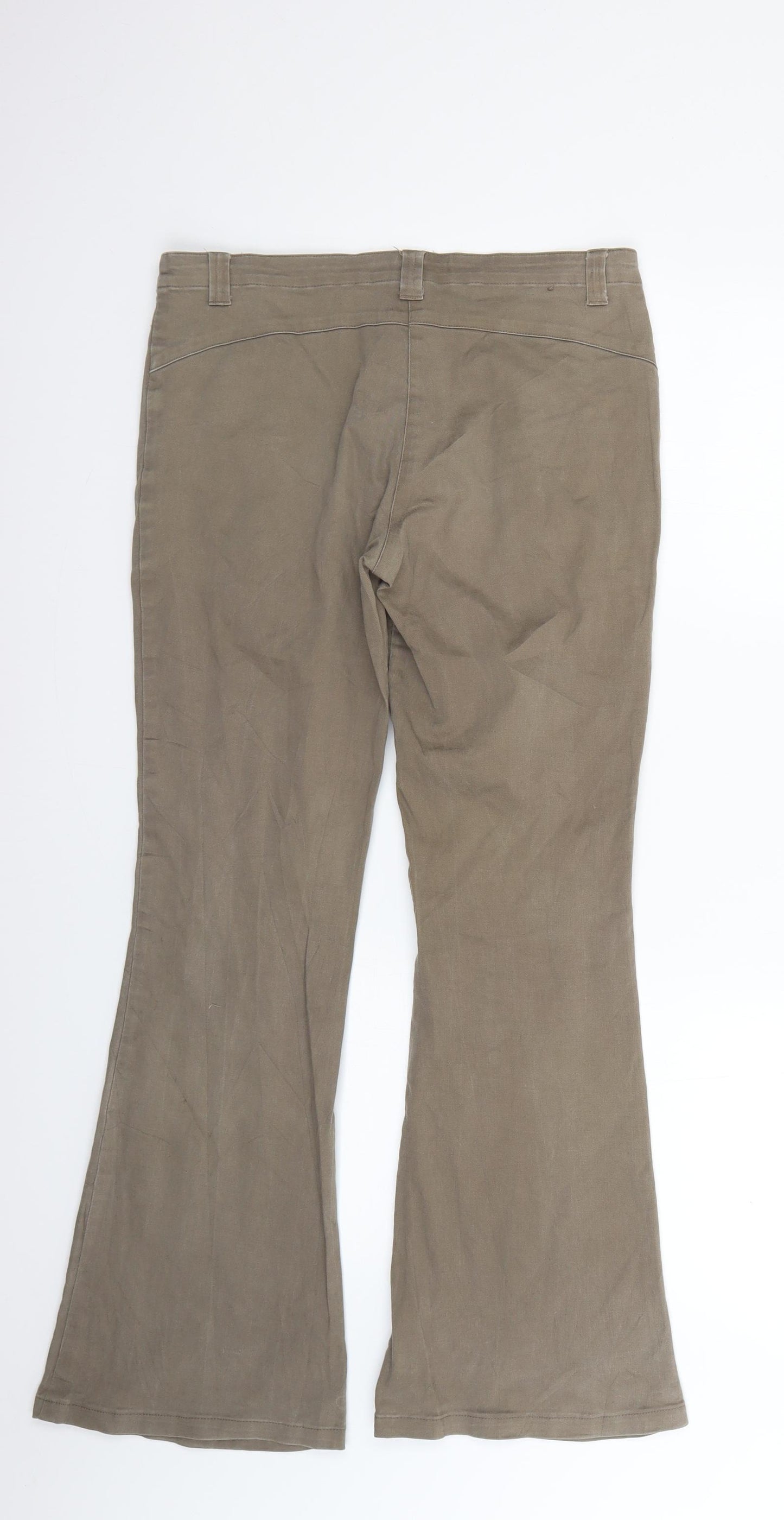 TOM TAILOR Womens Green   Flared Jeans Size M L27 in