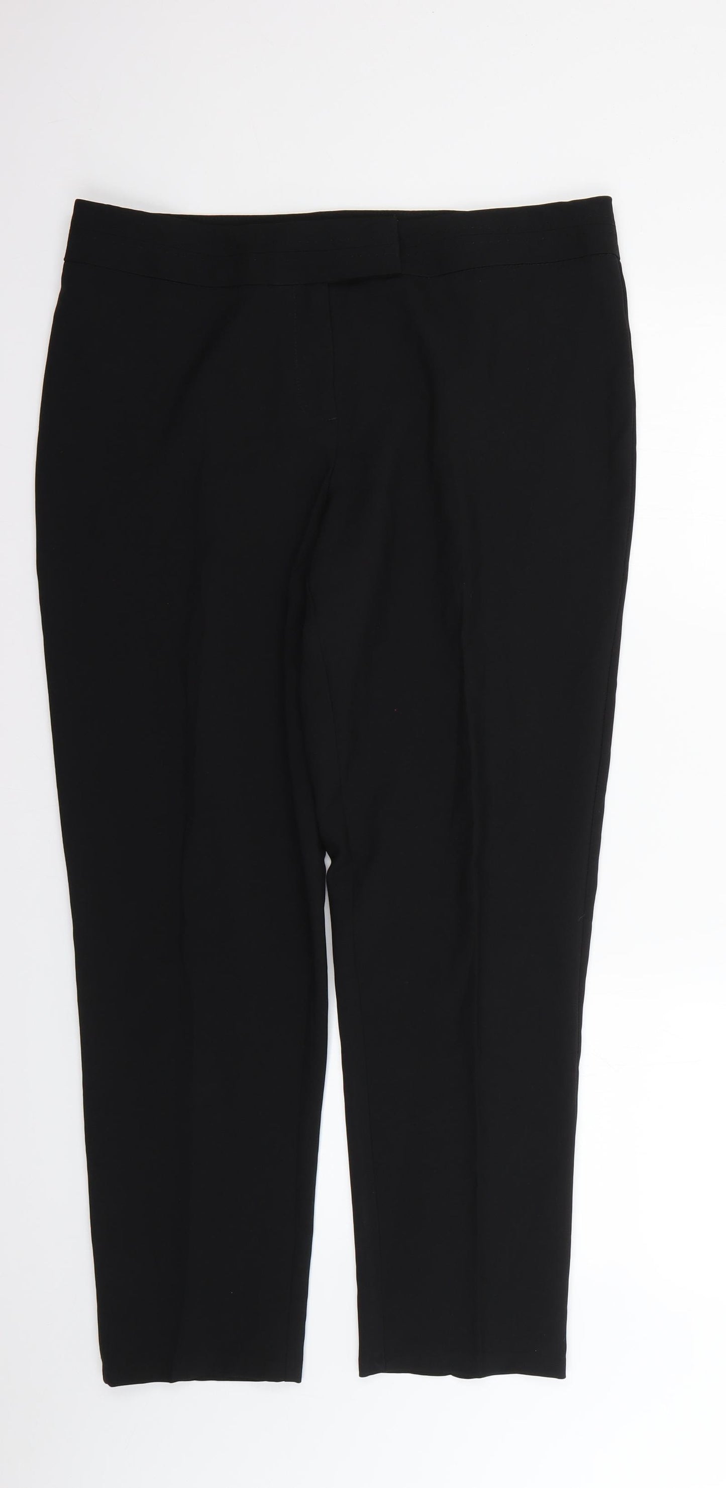George Womens Black   Trousers  Size 16 L27 in