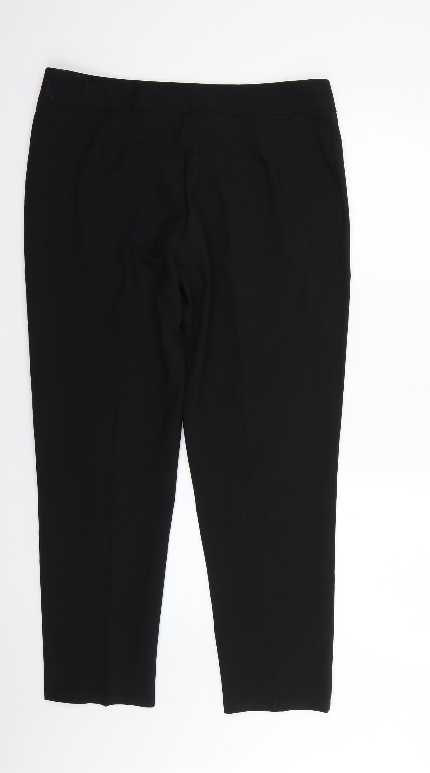 George Womens Black   Trousers  Size 16 L27 in