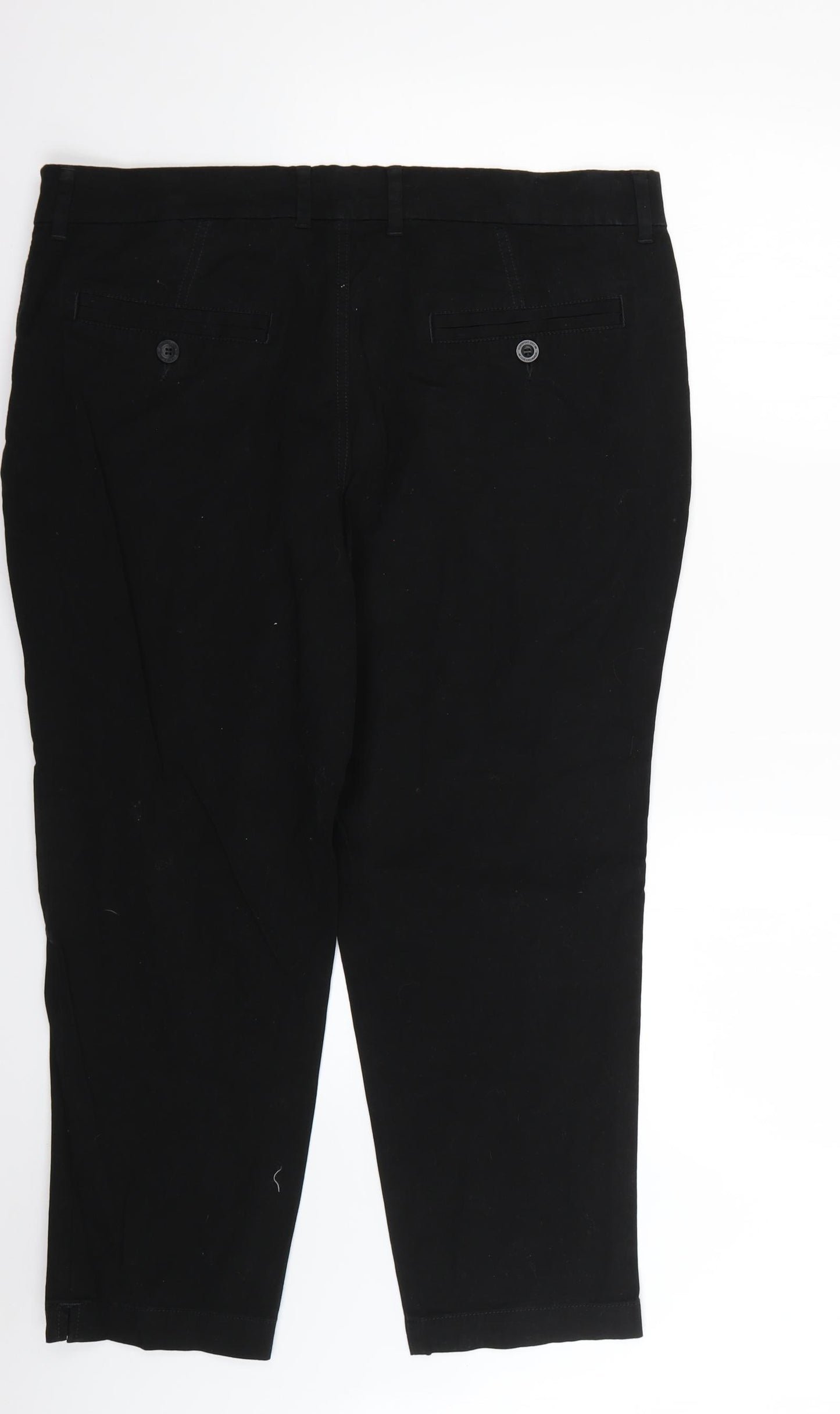 Marks and Spencer Womens Black   Trousers  Size 20 L25 in